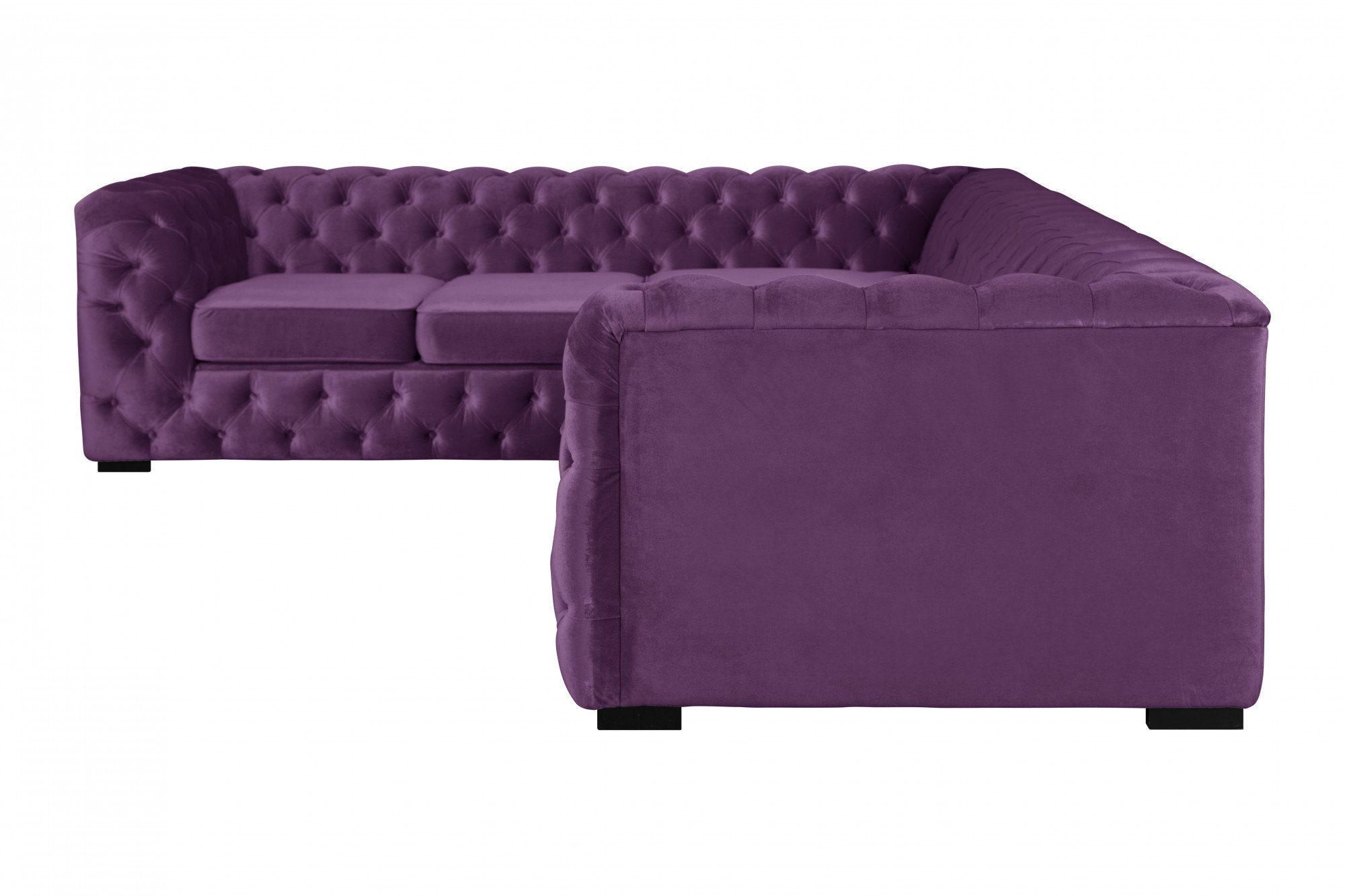 Home affaire Chesterfield-bank KALINA L-vorm hoogwaardig chesterfield design, zeer hoogwaardige afwerking