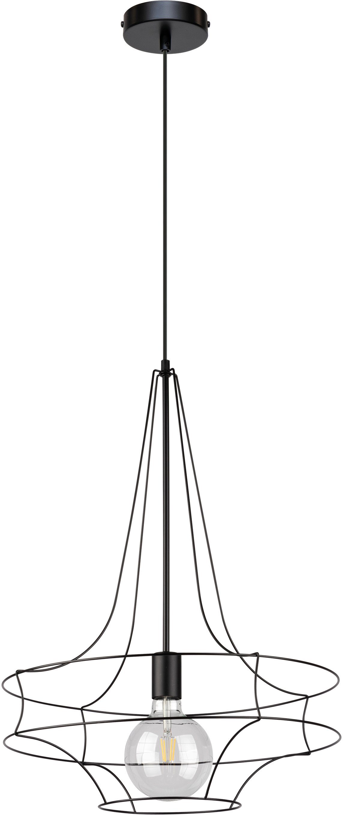 BRITOP LIGHTING Hanglamp Casa Rina Decoratieve lamp van metaal, bijpassende LM E27 / excl., made in Europe (1 stuk) hanglampen zwart
