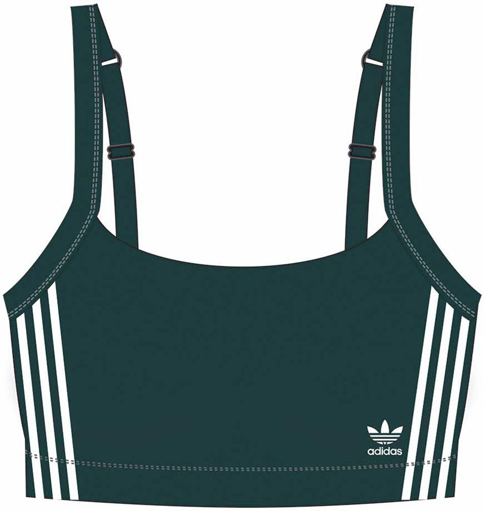 adidas Originals Beugelloze-bh Comfort Flex Cotton met kenmerkend 3-strepen ontwerp