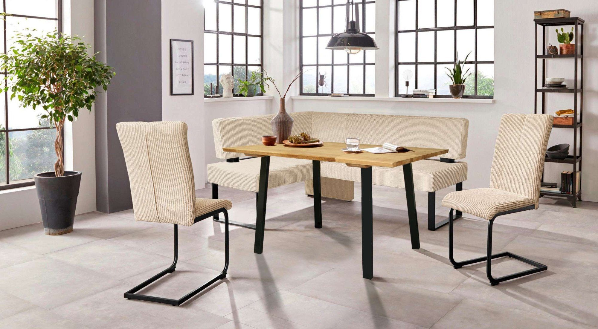 Home affaire Vrijdragende stoel Oliver Stoel belastbaar tot 120 kg (set, 2 stuks)