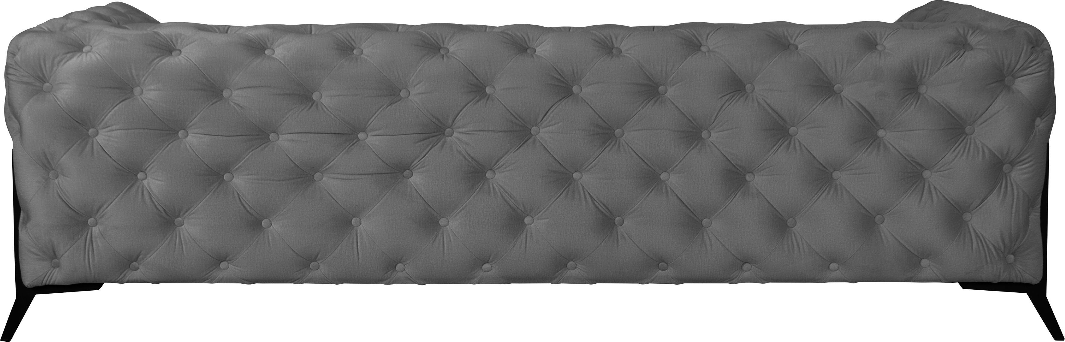 Leonique Chesterfield-bank Amaury luxueuze capitonnage, moderne chesterfield look, kleur van de poten ter keuze