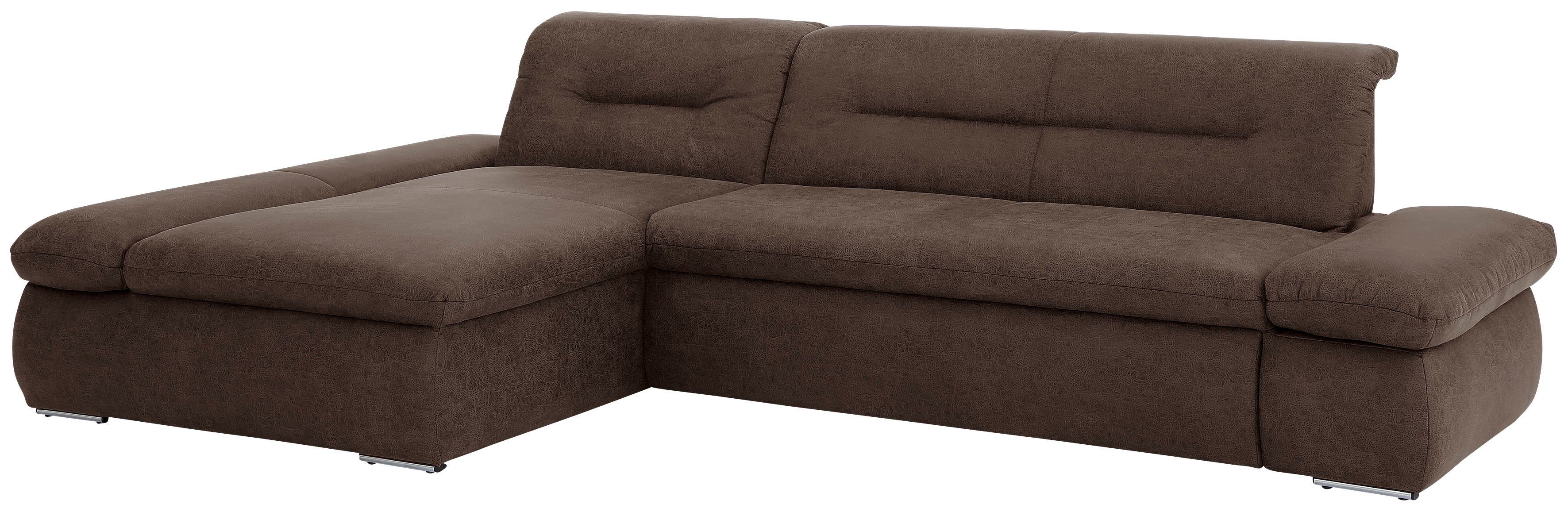 INOSIGN Hoekbank Avesa L-vorm Naar keuze met armleuningverstelling en slaapfunctie, bxdxh: 300x172x80cm
