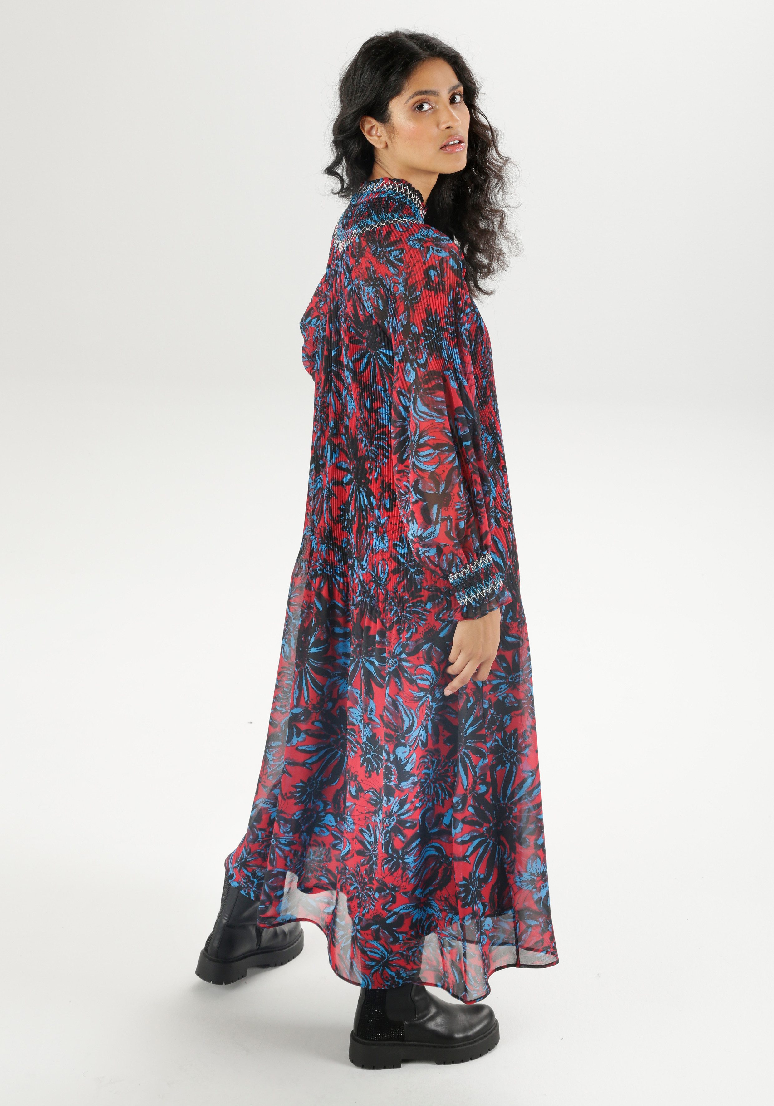 Aniston CASUAL Maxi-jurk met fantasierijke bloemen bedrukt