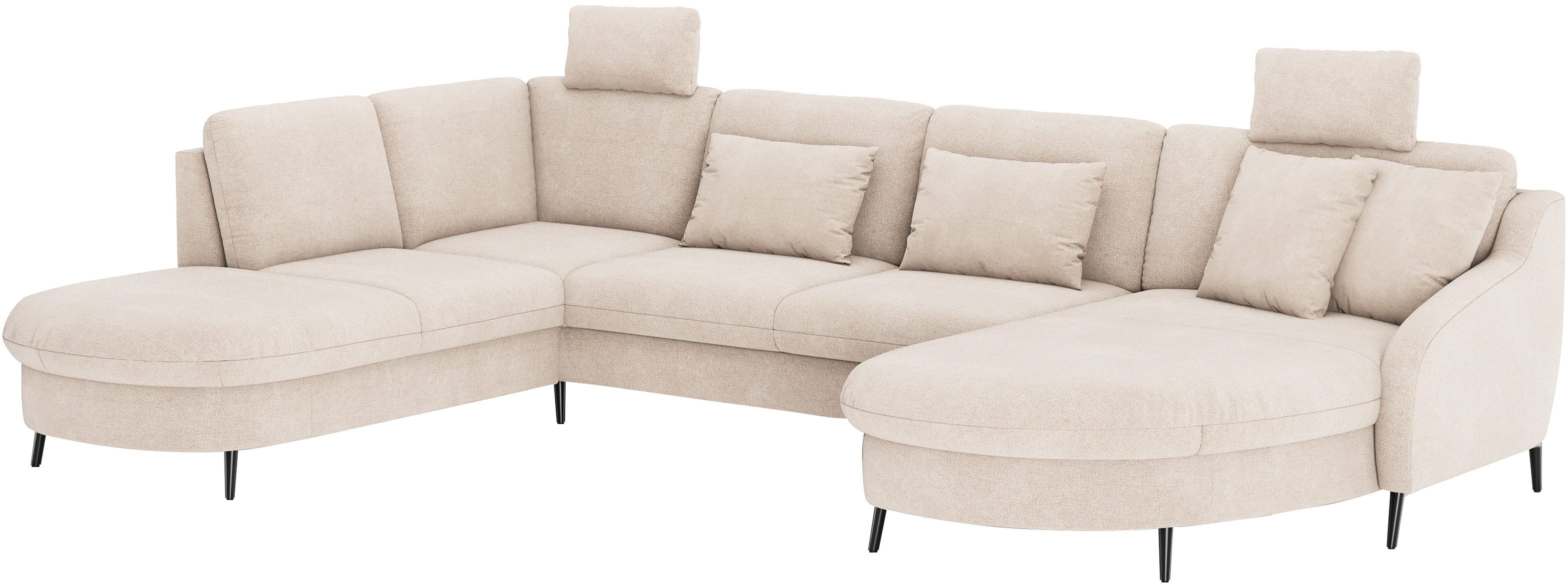 sit&more Zithoek Soul U-model optioneel met bed en bedlade