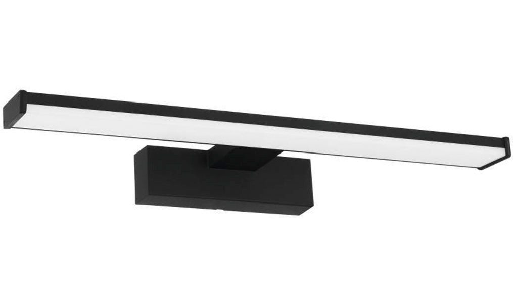 EGLO Spiegellamp PANDELLA 1 Wandlamp, LED spiegel lamp, lamp in zwart, wit, IP44, L 40 cm (1 stuk)