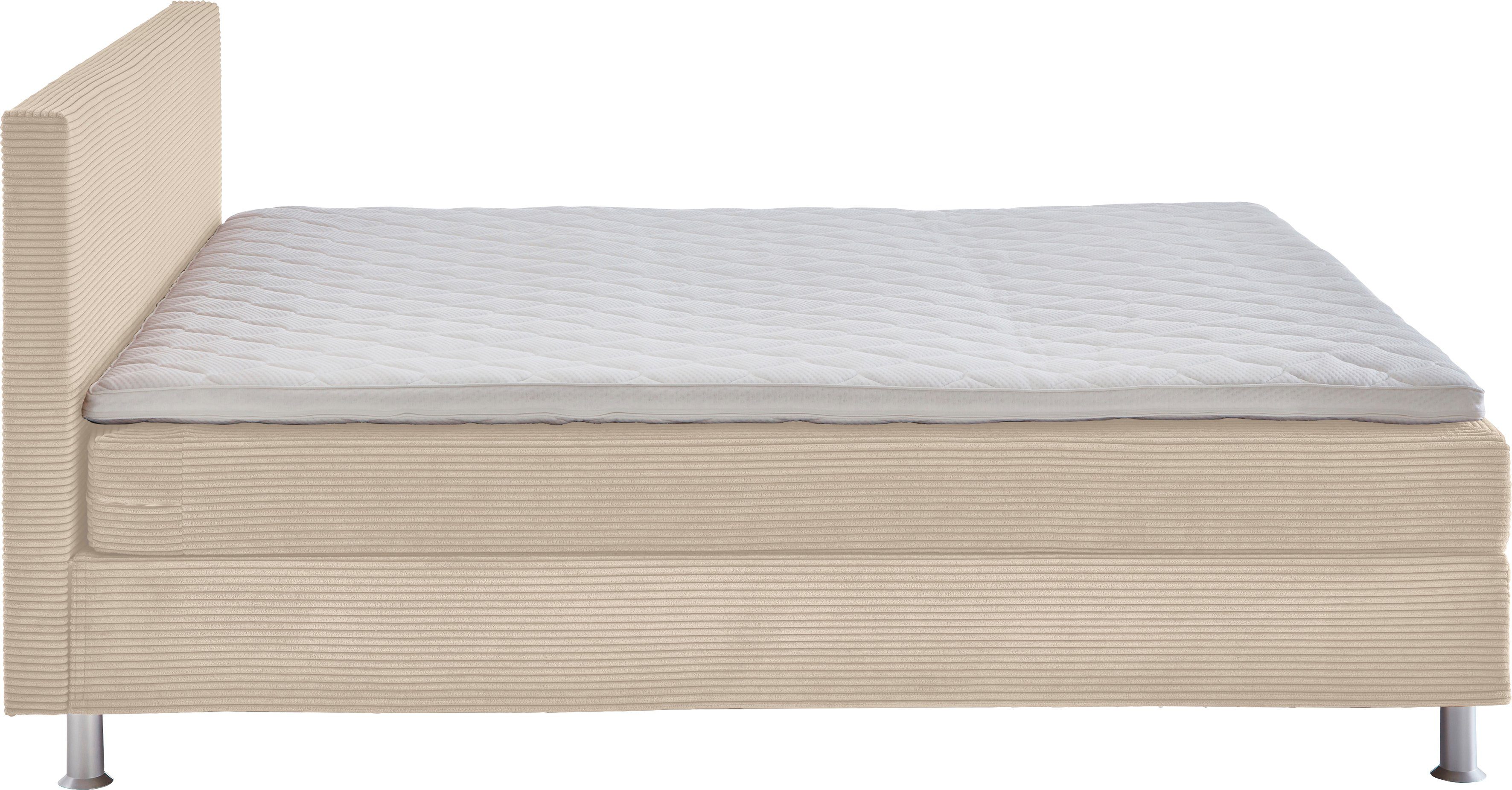 ATLANTIC home collection Boxspring Edison inclusief bonell-binnenveringsmatras en topmatras