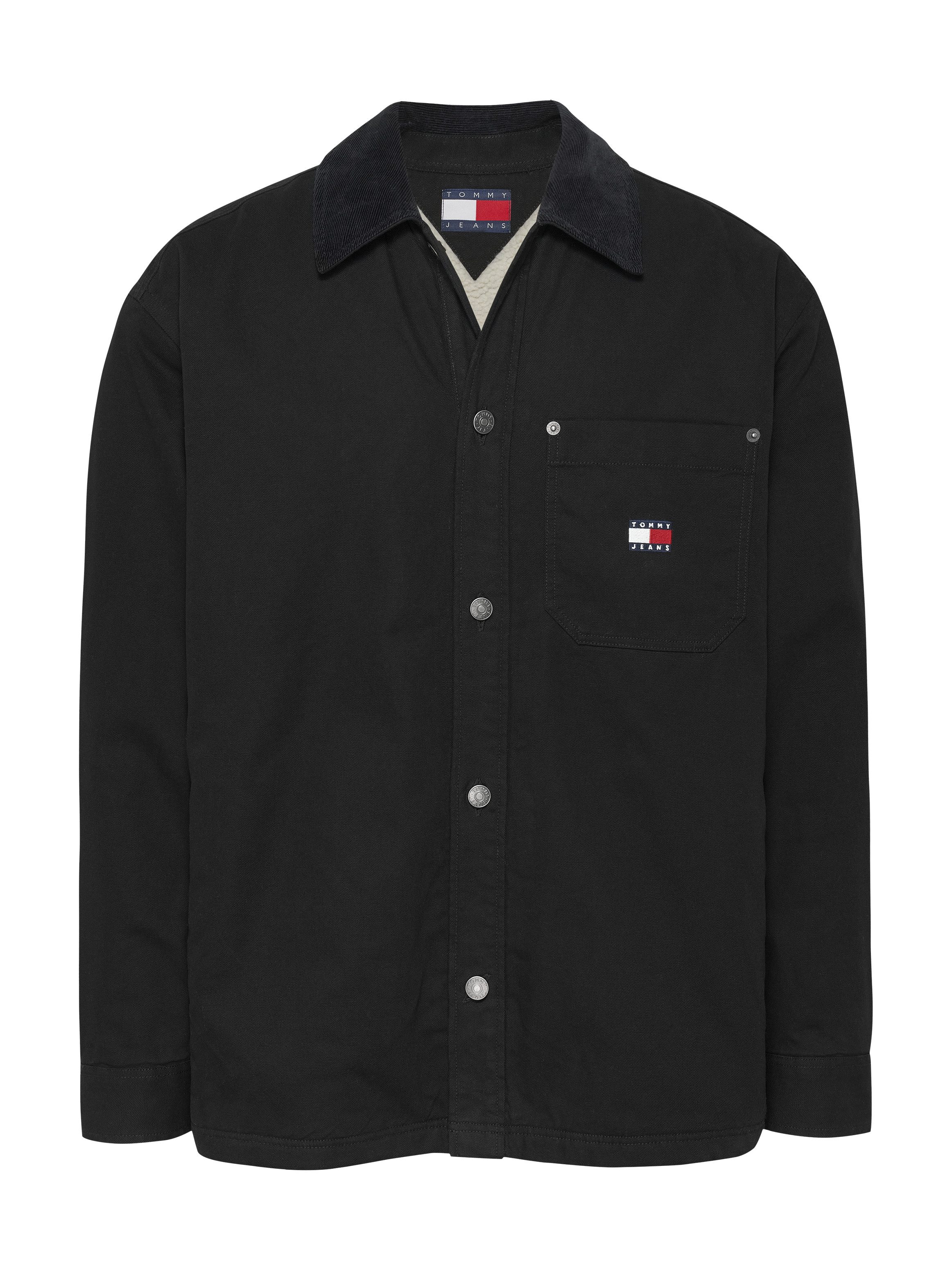 TOMMY JEANS Overhemdjasje TJM CANVAS-CORD OVERSHIRT EXT met opgeruwde zachte binnenkant