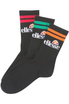 ellesse sportsokken pullo 3pk socks (set) zwart