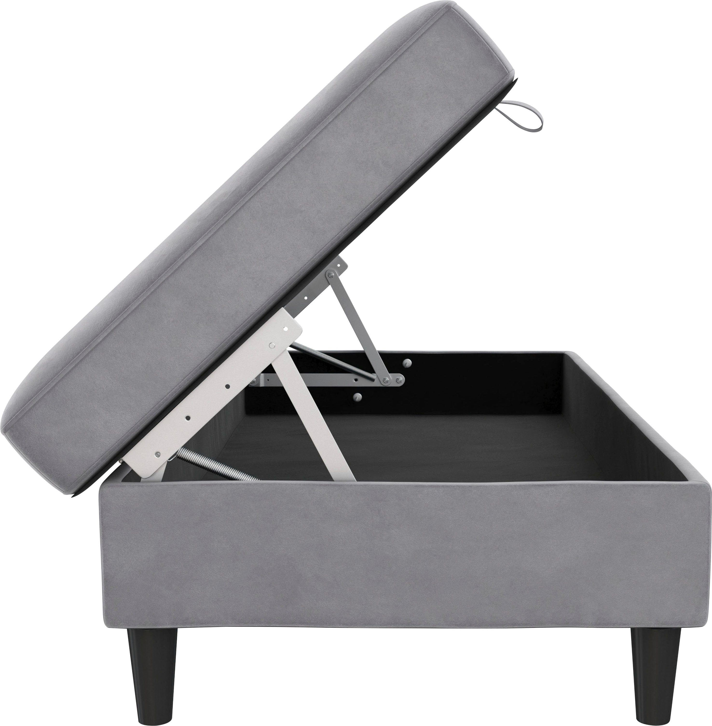 Dorel Home Hocker met bergruimte Hartford Hocker met bergruimte, vrij plaatsbaar, zithoogte 43 cm