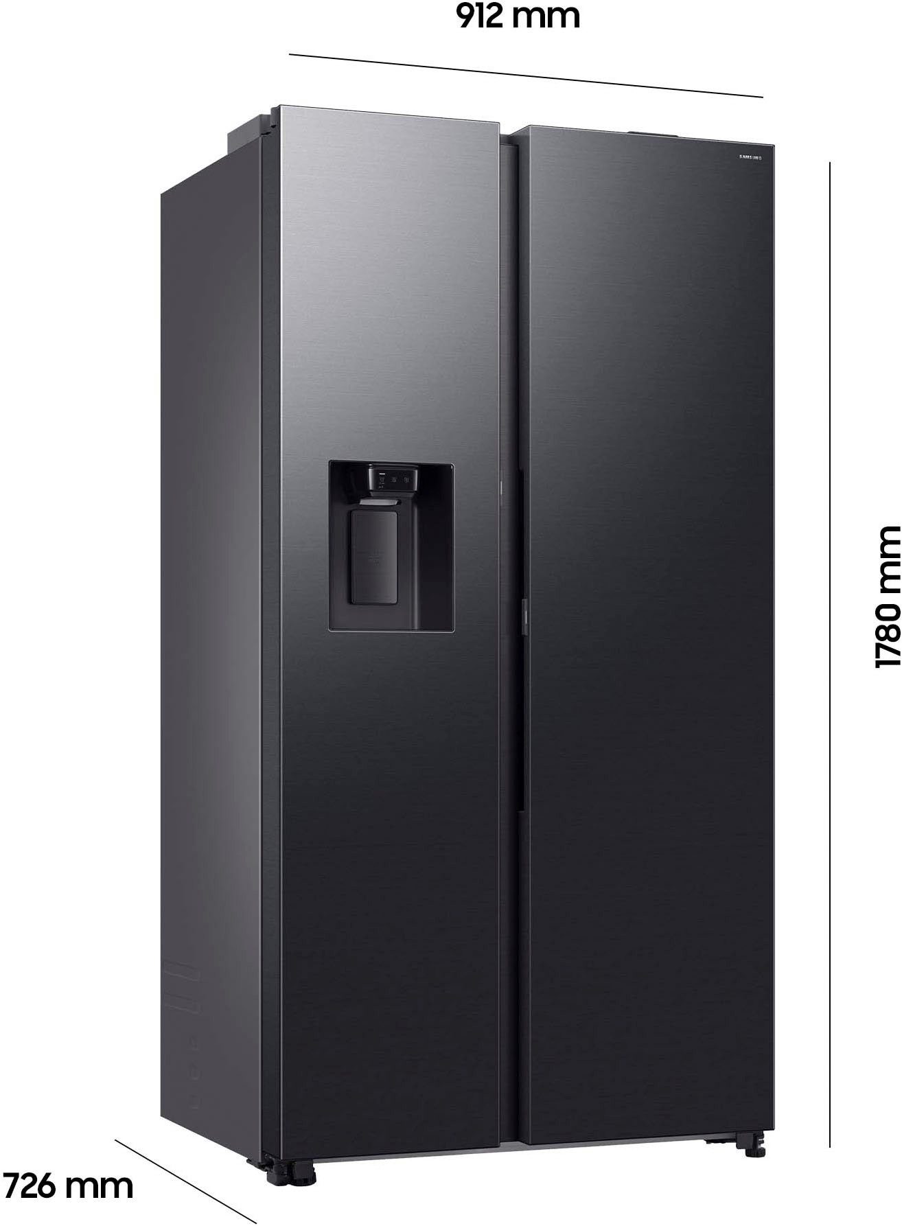 Samsung Side-by-side RS80F66KBFEF