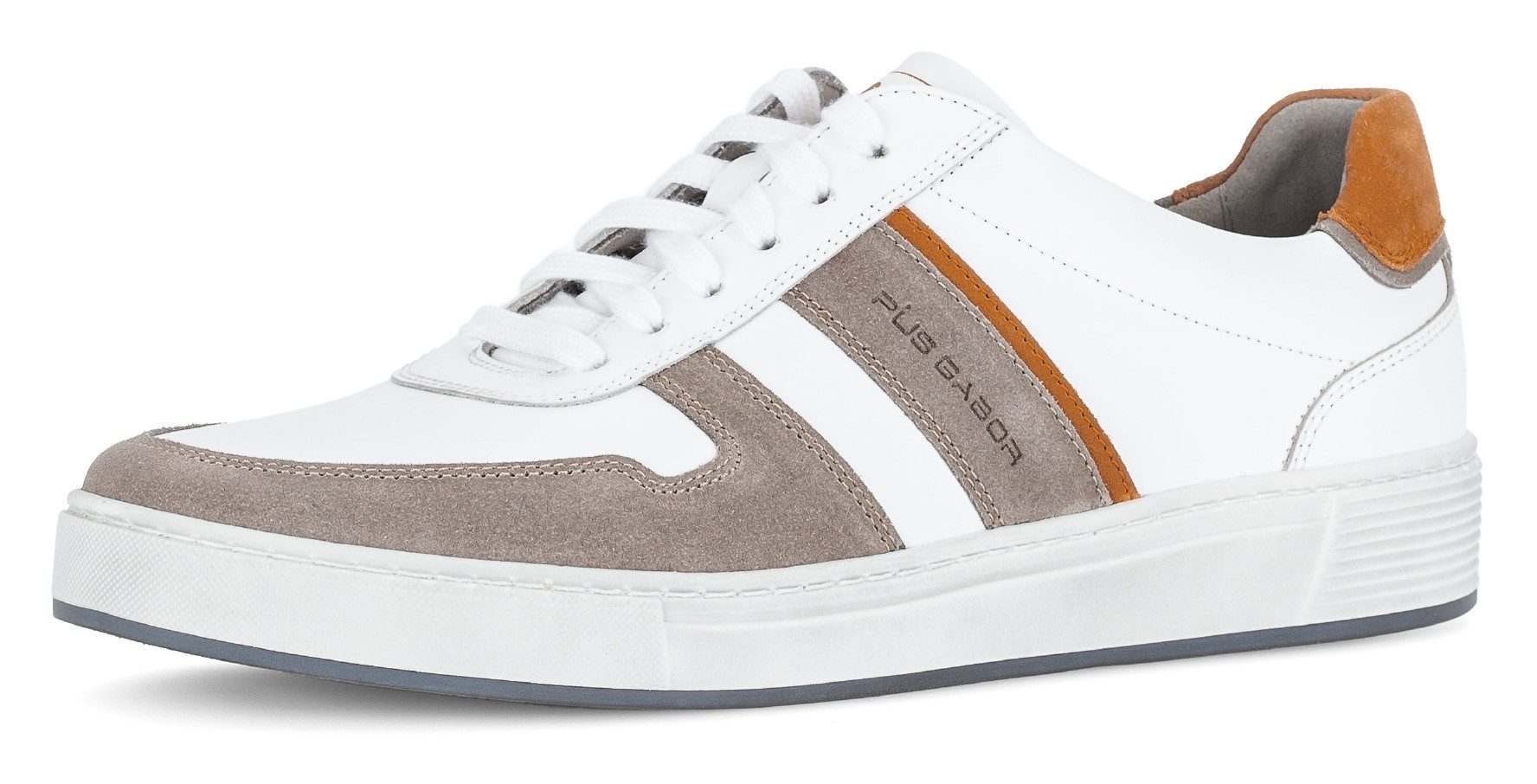 Pius Gabor Sneakers , vrijetijdsschoen, lage schoen, veterschoen in comfortabele breedte g (= wijd) heren veterschoenen maat 8 (42) wit