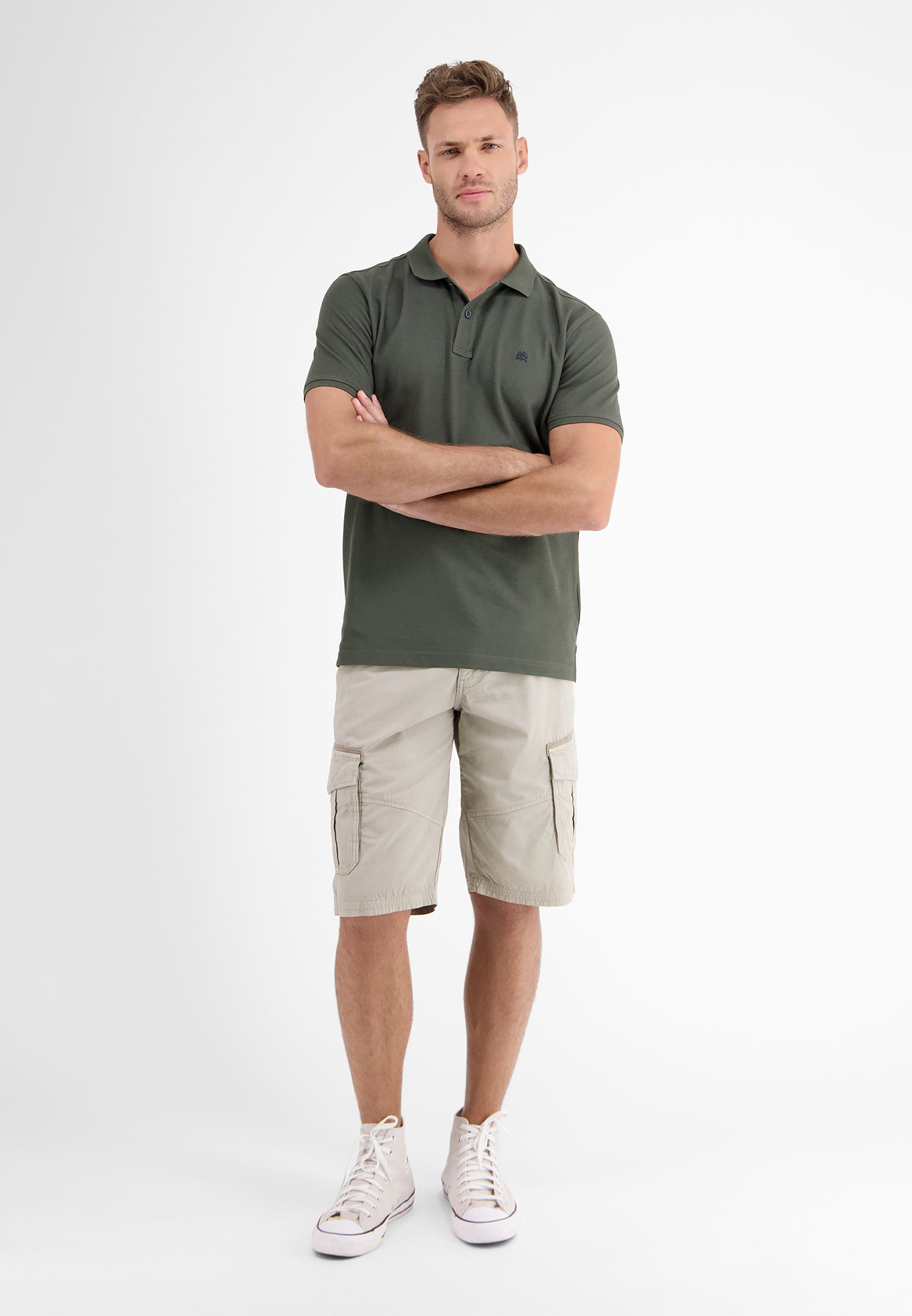 Lerros Poloshirt LERROS klassieke polostijl in *Cool & Dry* piquékwaliteit