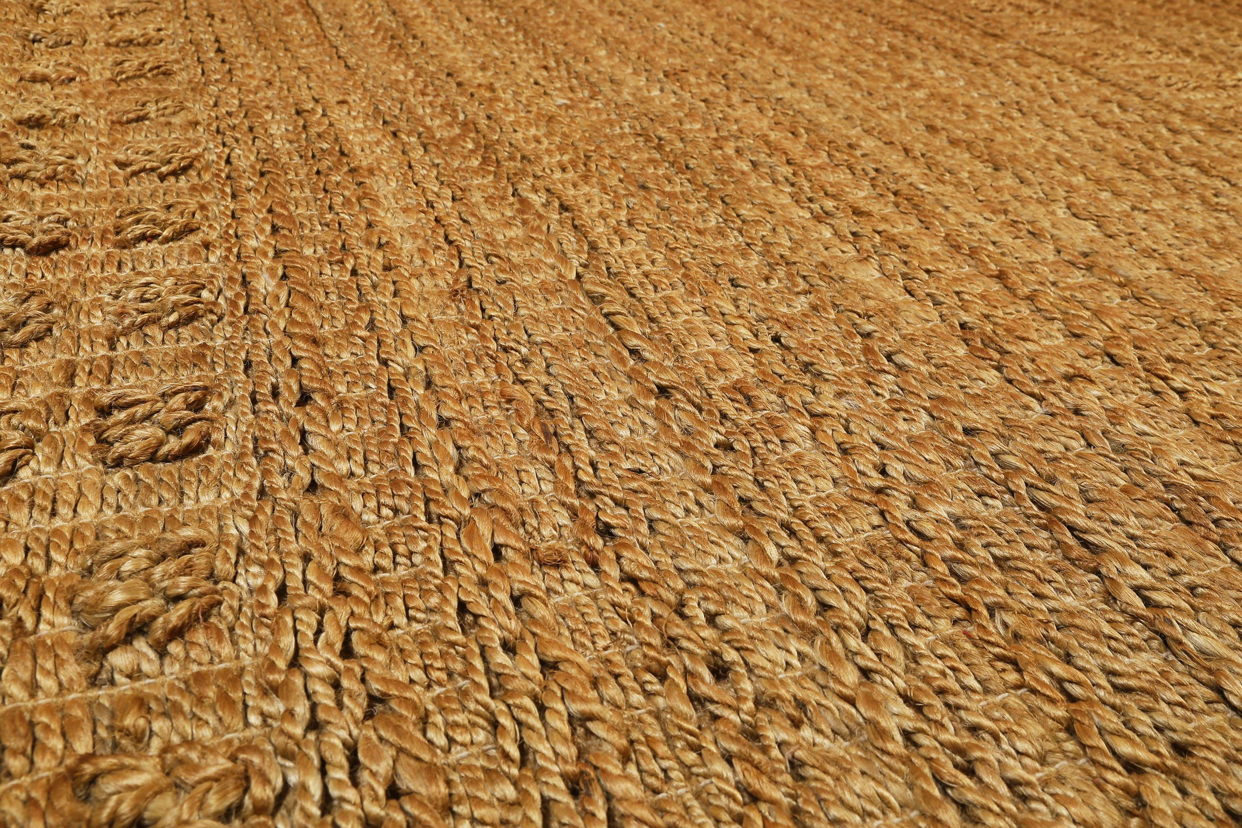 Green Looop Vloerkleed Marseille met de hand geweven jute-vloerkleed, natuurmateriaal, woonkamer