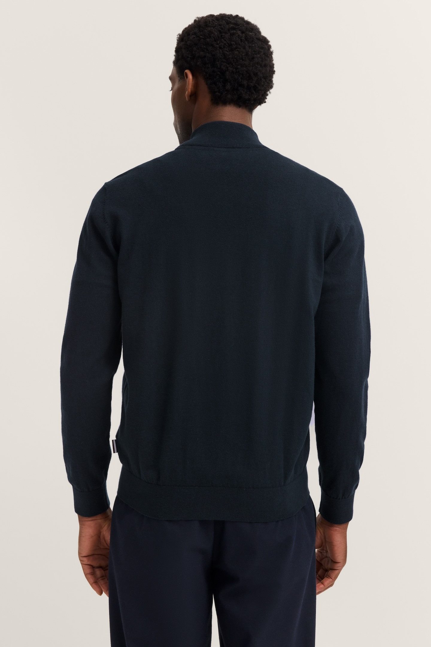 Bugatti Vest Regular fit met rits en staande kraag