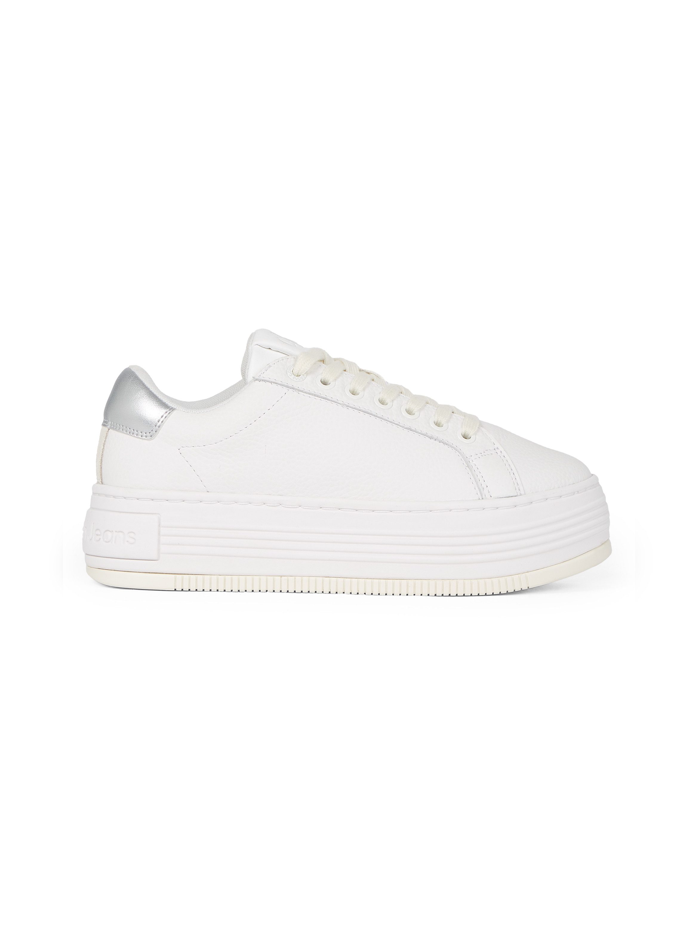 Calvin Klein Plateausneakers BOLD FLATF LOW MIX OHB veterschoenen, lage schoen, vrijetijdsschoen met hielcontrast