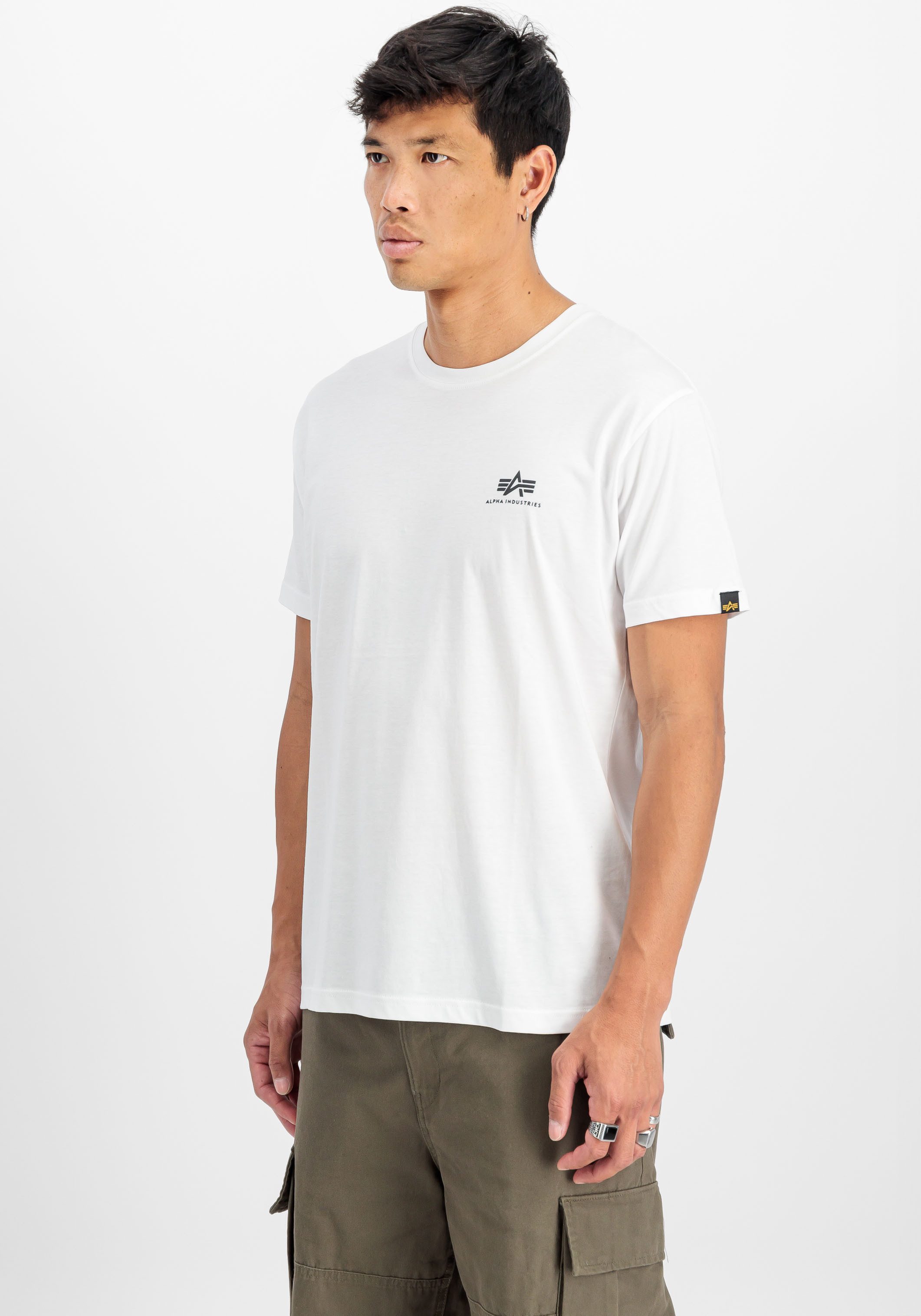 Alpha Industries Shirt met ronde hals Basic T Small Logo 2 Pack (set, 2-delig)