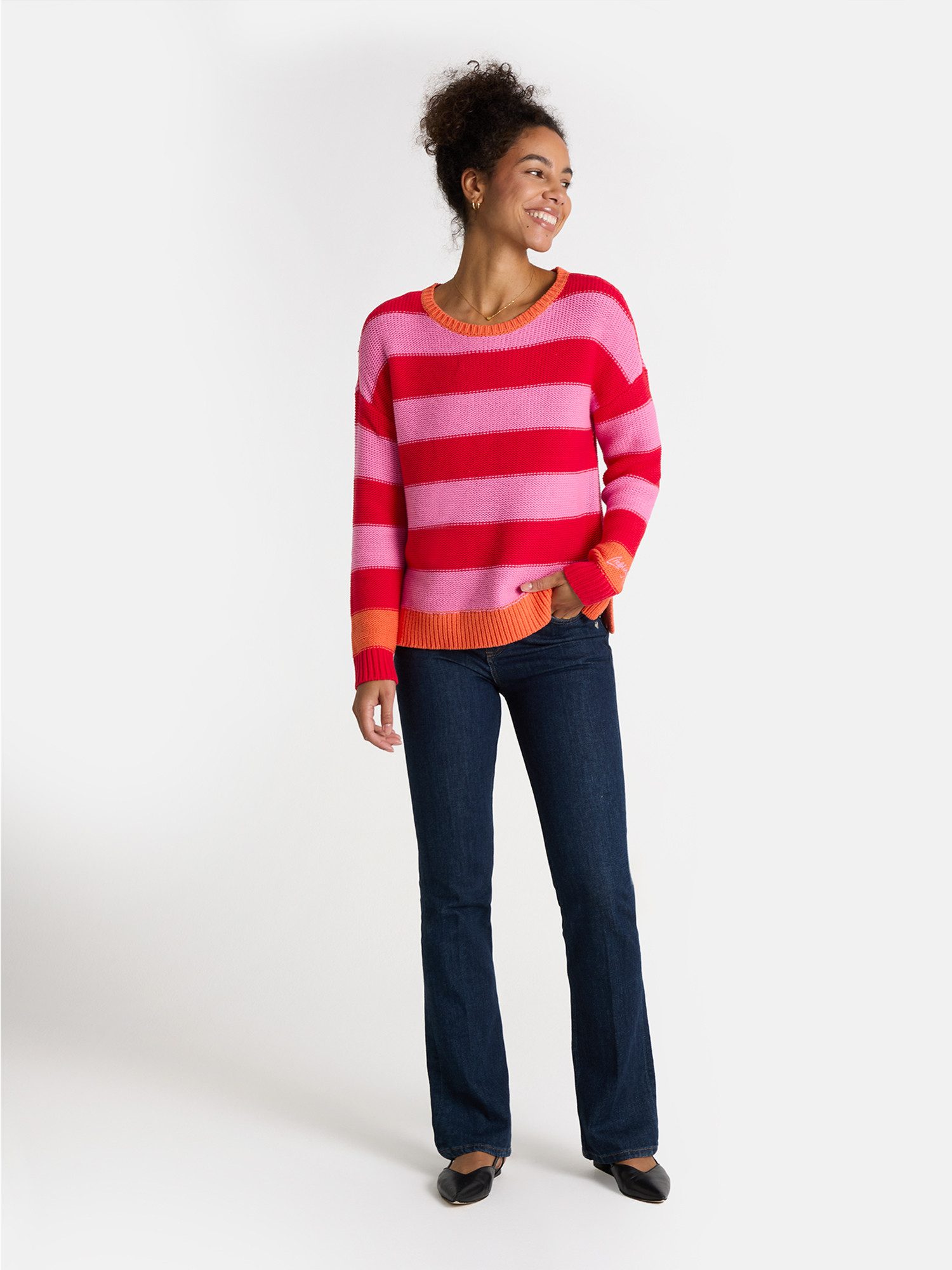 Lieblingsstück Gebreide trui QuirinaL met blokstrepen