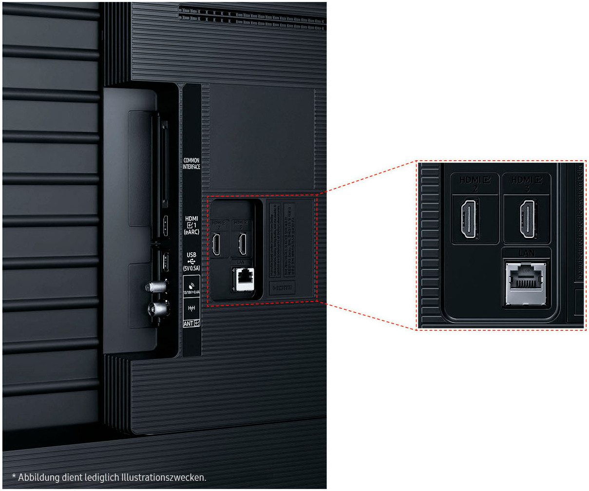 Samsung Led-TV GU43U7099FU LED-televisie, 108 cm / 43", 4K Ultra HD, Smart TV, Crystal UHD, Q-Symphony, Dolby Surround Sound, triple tuner, Smart-Hub