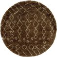 myflair moebel  accessoires hoogpolig vloerkleed temara shag geweven, scandi design, ideaal in de woonkamer  slaapkamer bruin