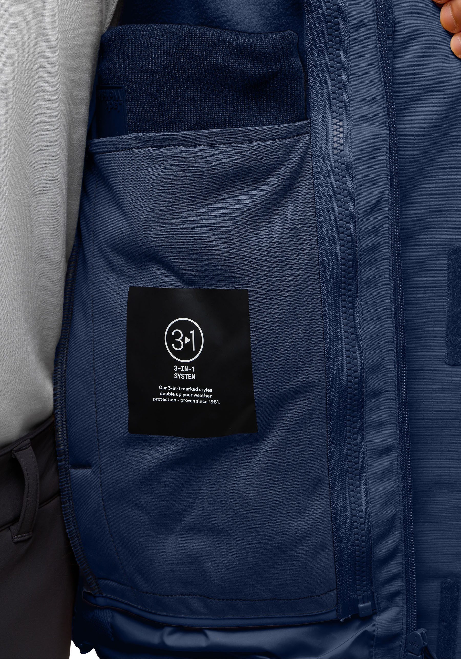 Jack Wolfskin Functioneel jack ALTENBERG 3IN1