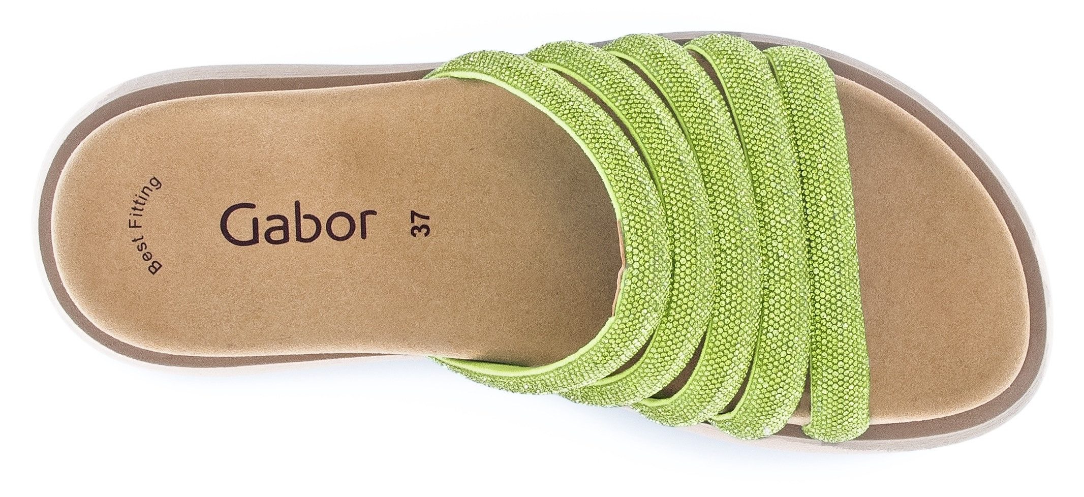 Gabor Slippers plateau, zomerschoen, slippers met best fitting-uitrusting