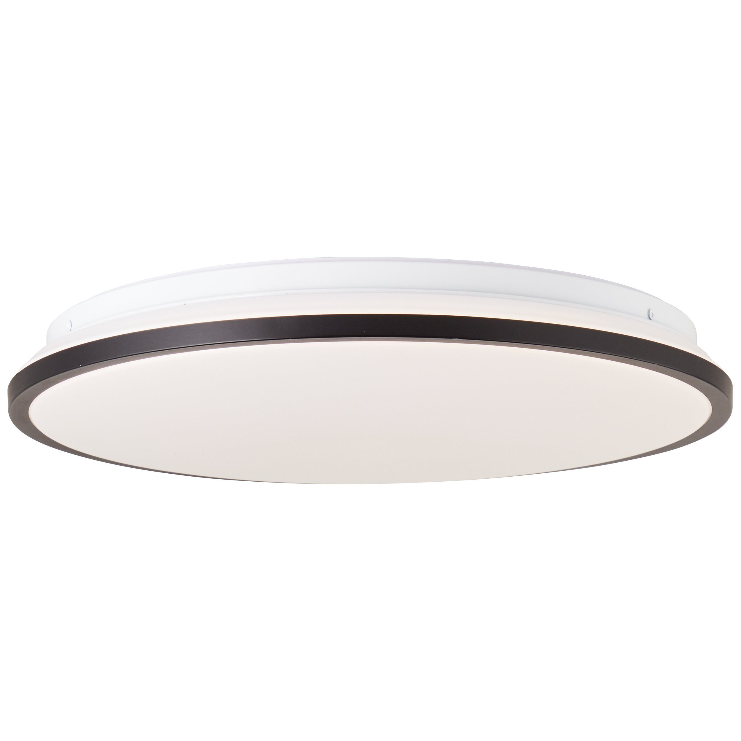 Brilliant Leuchten Led-plafondlamp Heida 2500 lm, ø 40 cm, metaal/kunststof, zwart