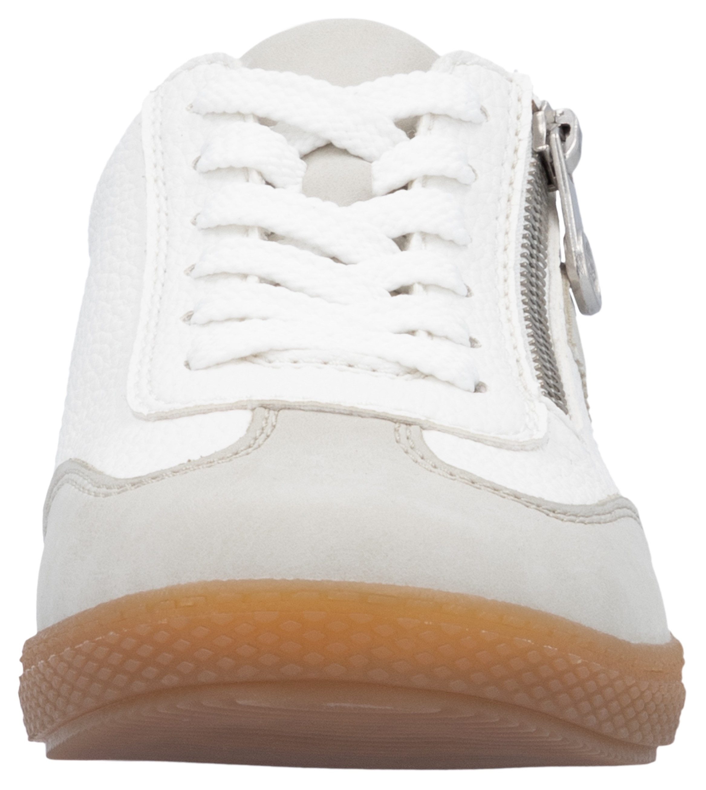 Rieker Sneakers , lage schoen, vrijetijdsschoen, veterschoen met ritssluiting