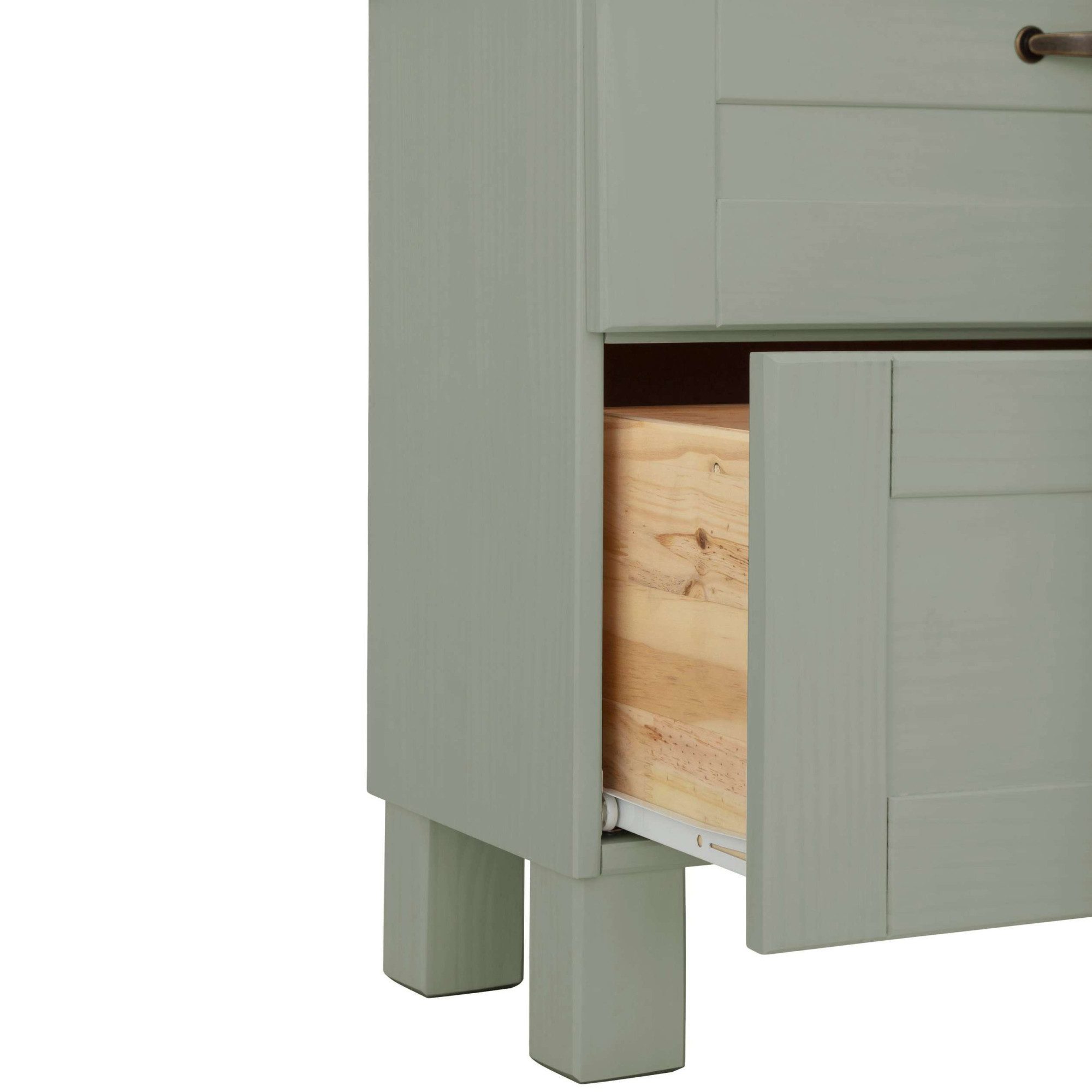 Home affaire Wastafelonderkast Rodby Massief, FSC®-gecertificeerd hout, grepen metaal, breedte 60 cm, hoogte 55 cm