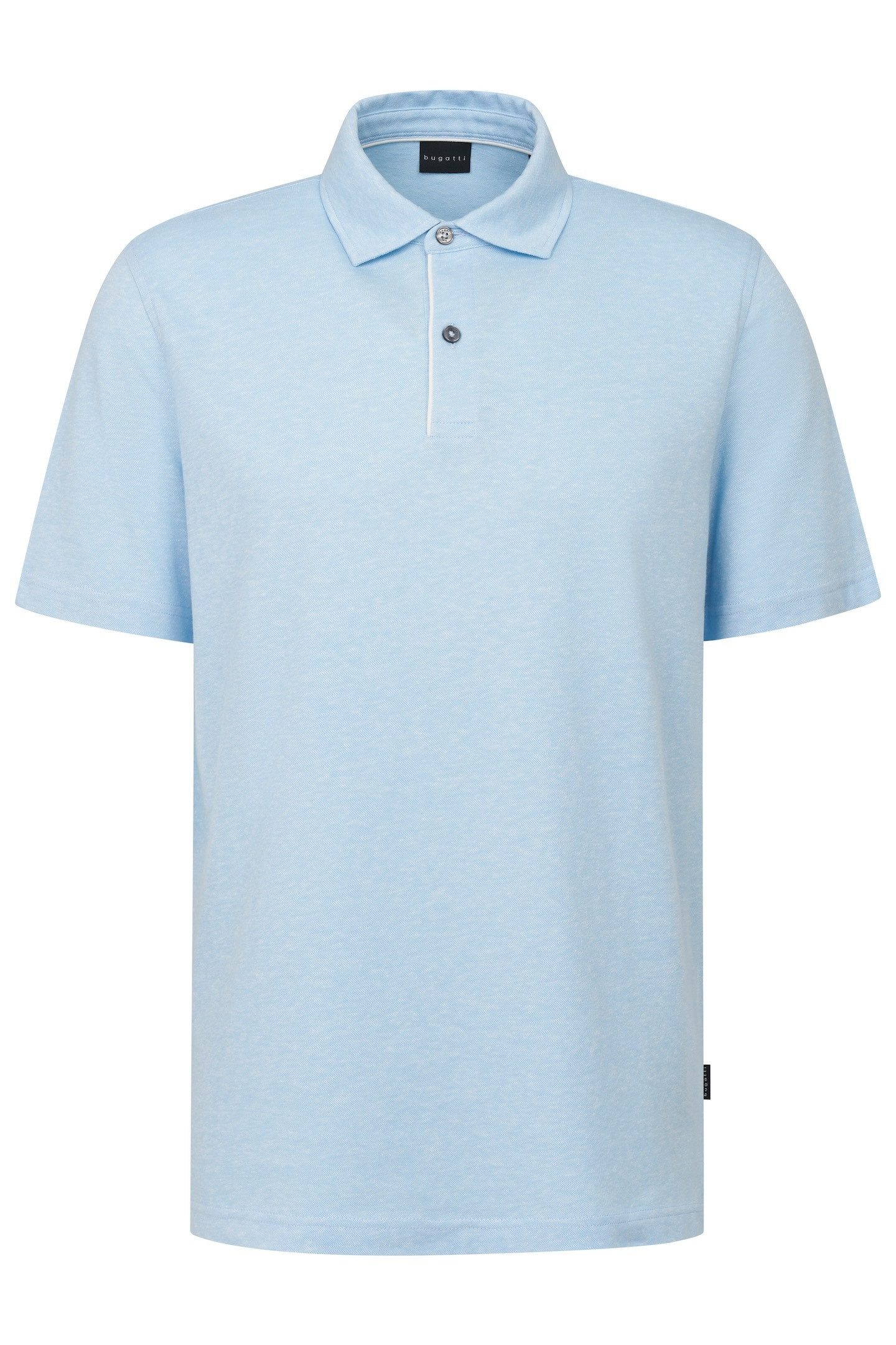 Bugatti Poloshirt van katoen-linnenmengsel