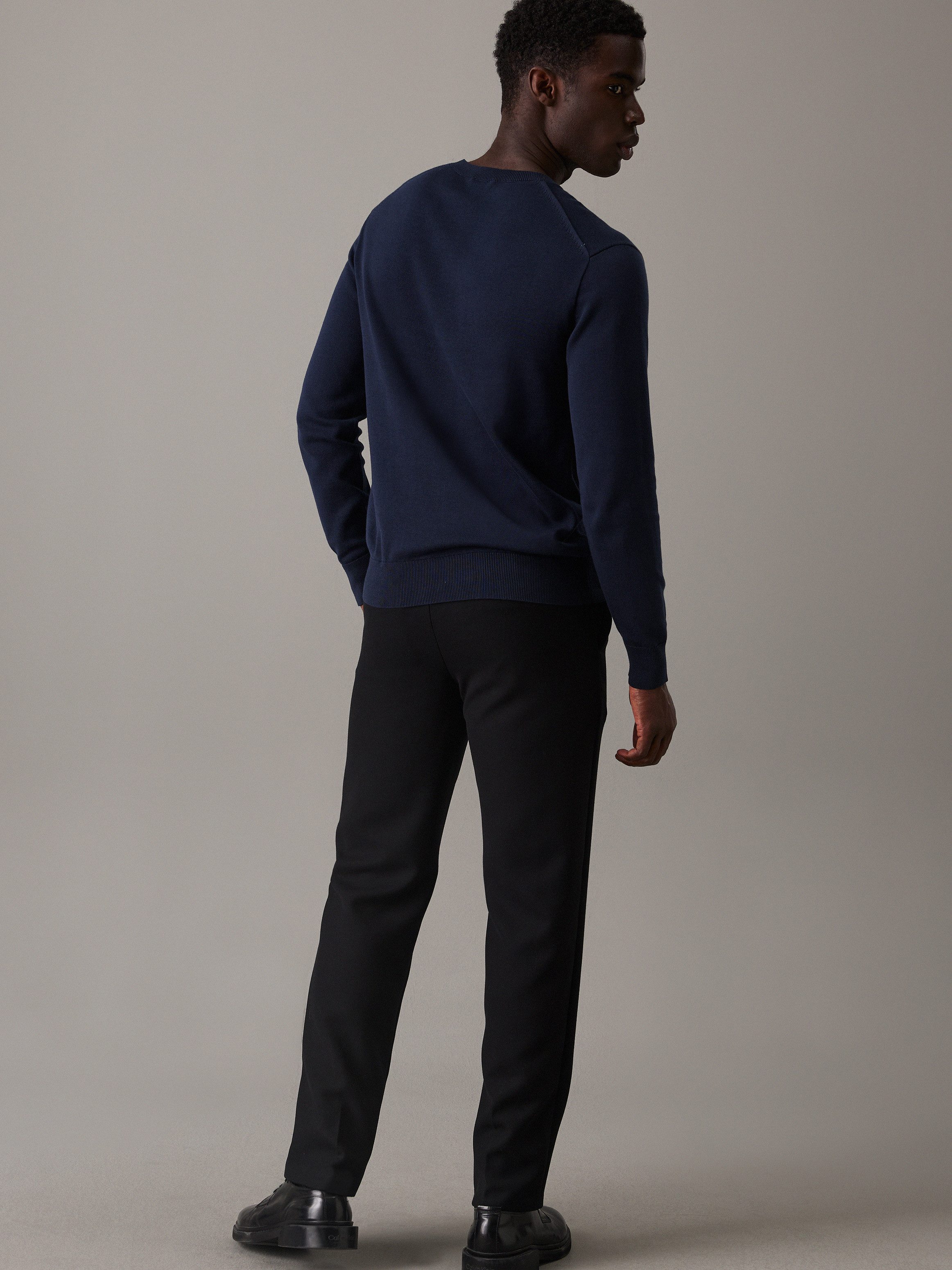 Calvin Klein Gebreide trui LS SUPIMA COTTON CREW 14GG