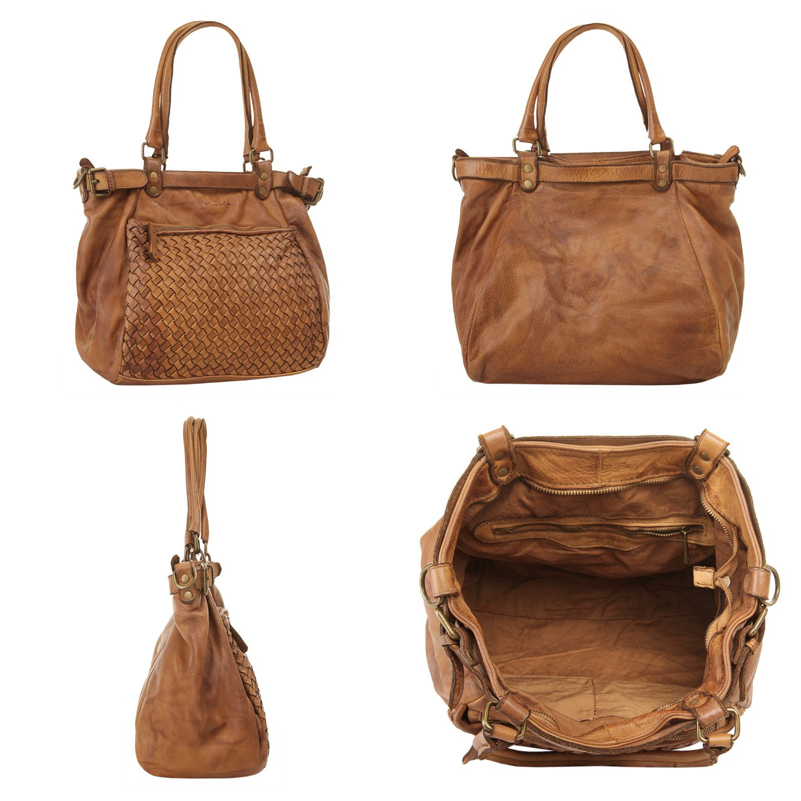 Samantha Look Shopper echt leer, made in italy