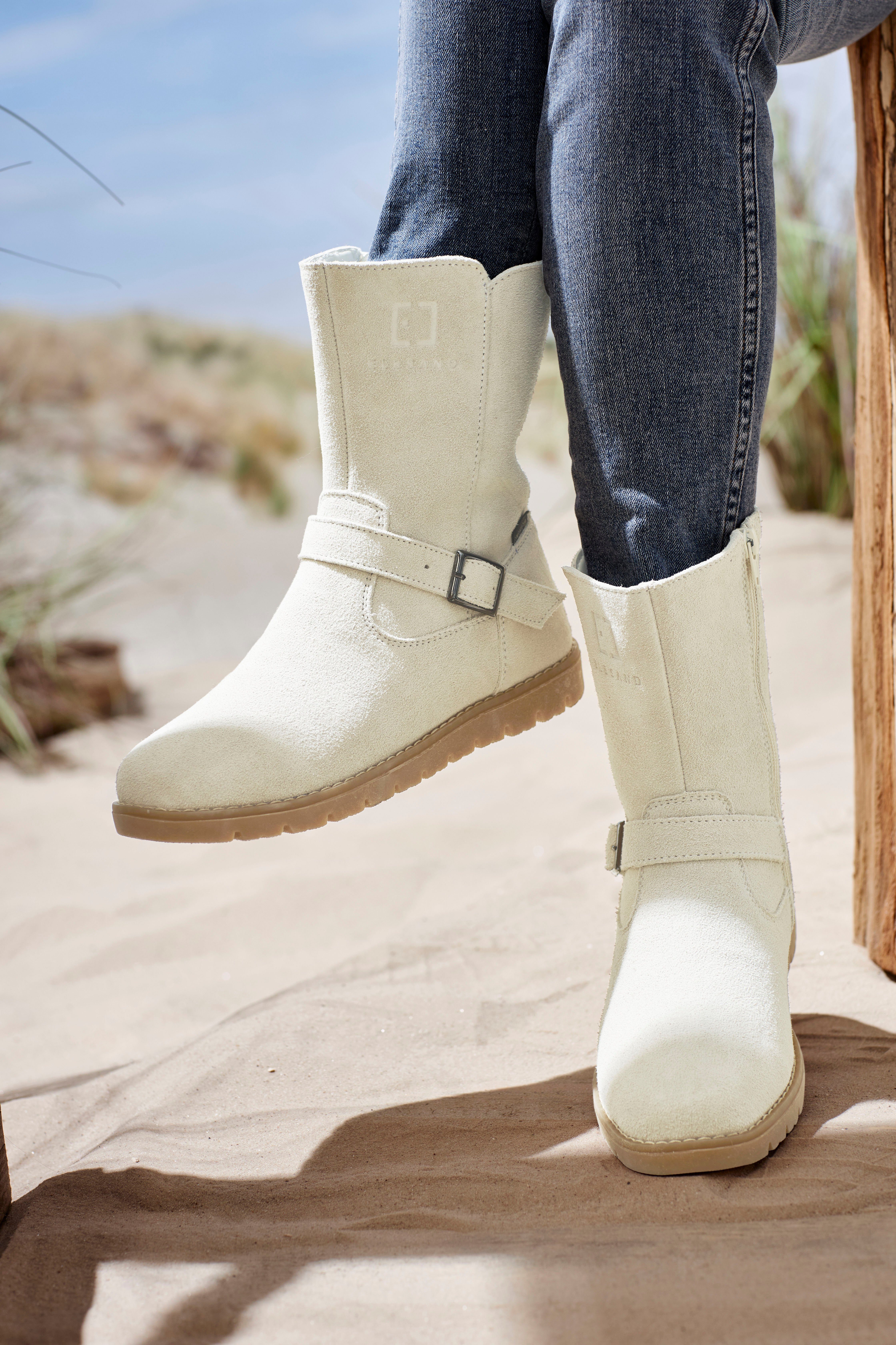 Elbsand Winterlaarzen Boots, winter enkellaars, leer, wind- & waterafstotende Tex-membraan