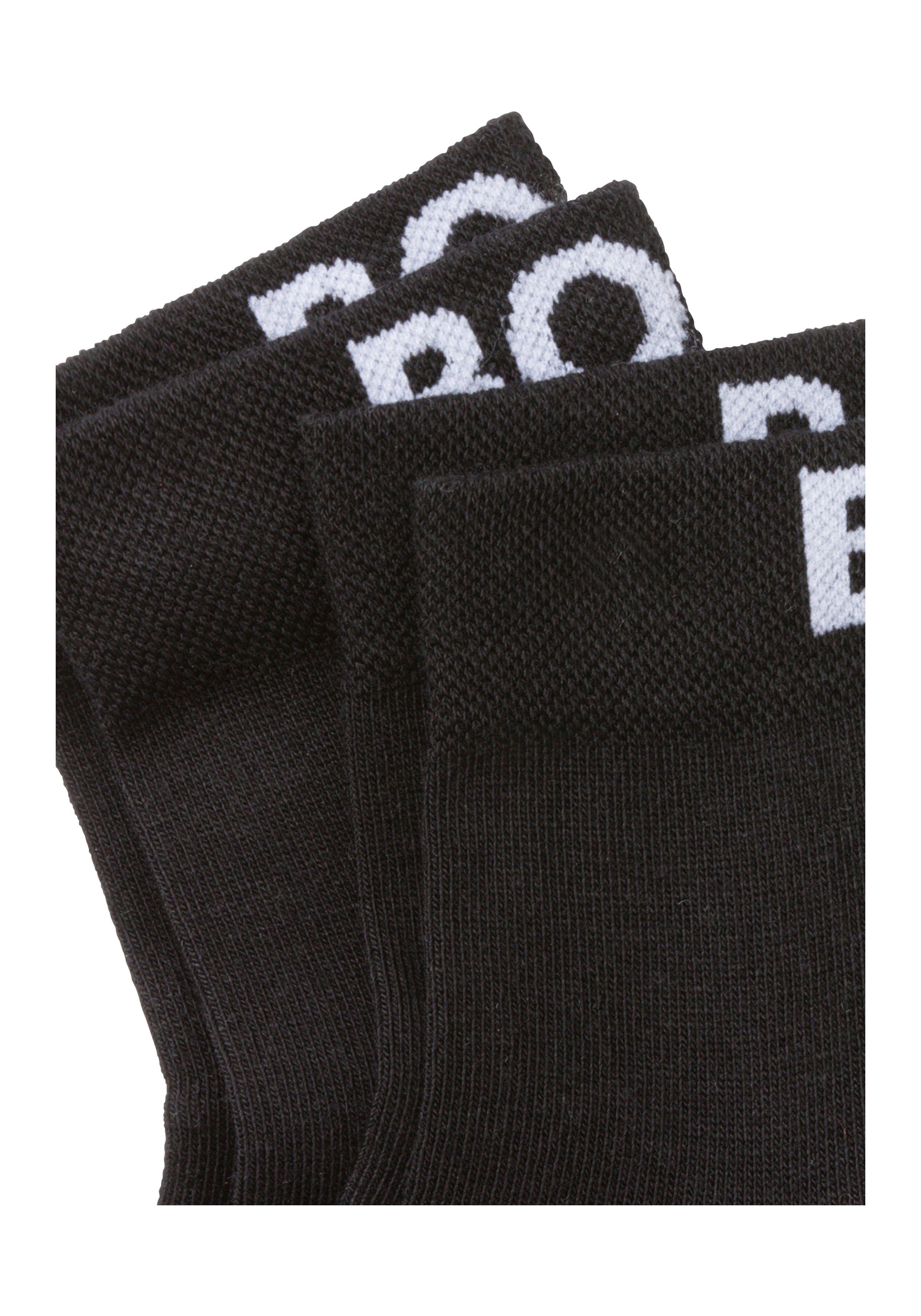 BOSS Vrijetijdssokken 2P SH Logo CC W met gebreid boss logo-tekst (set, 2 paar, 2 stuks)