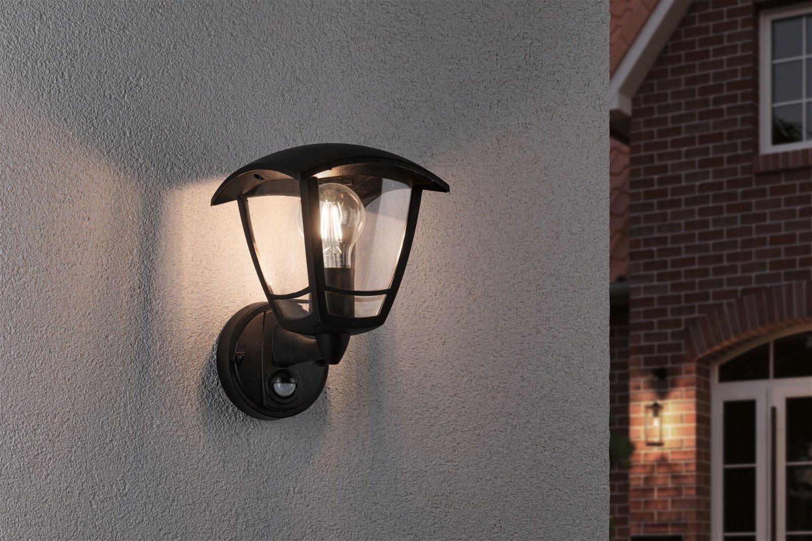 Paulmann Wandlamp voor buiten Classic Curved IP44 vierkant 164x180mm max. 12W 230V zwart kunststof (1 stuk)