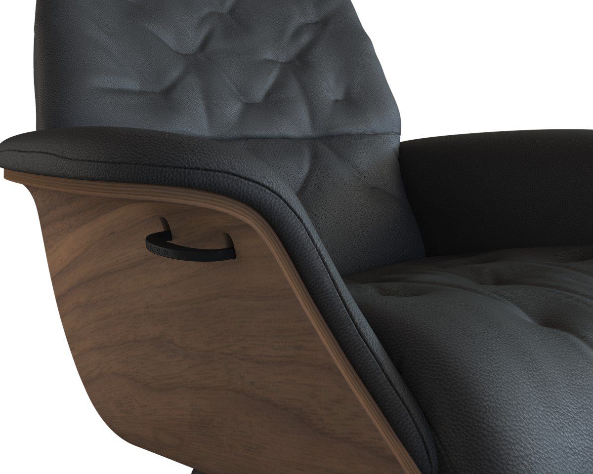 FLEXLUX Relaxfauteuil Volden, functionele stoel, gestoffeerde stoel, armleuningen, TV-fauteuil