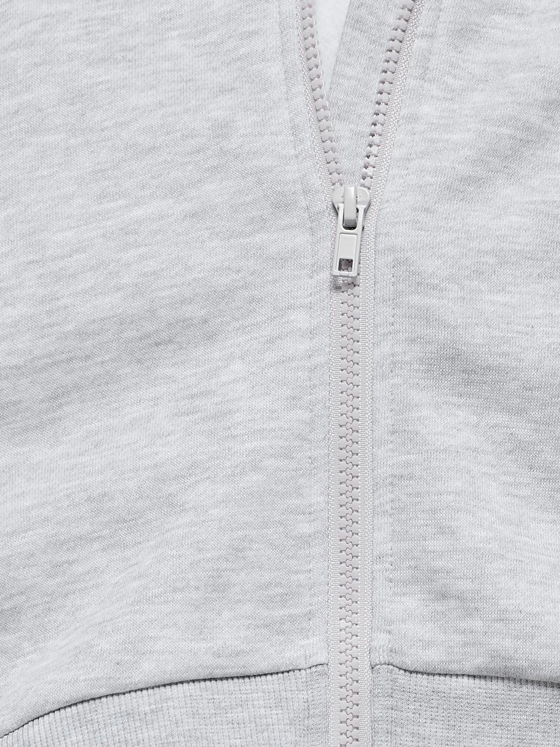 KIDS ONLY Capuchonsweatvest KOGFAVE L/S ZIP HOOD SWT met iets verbrede schouders