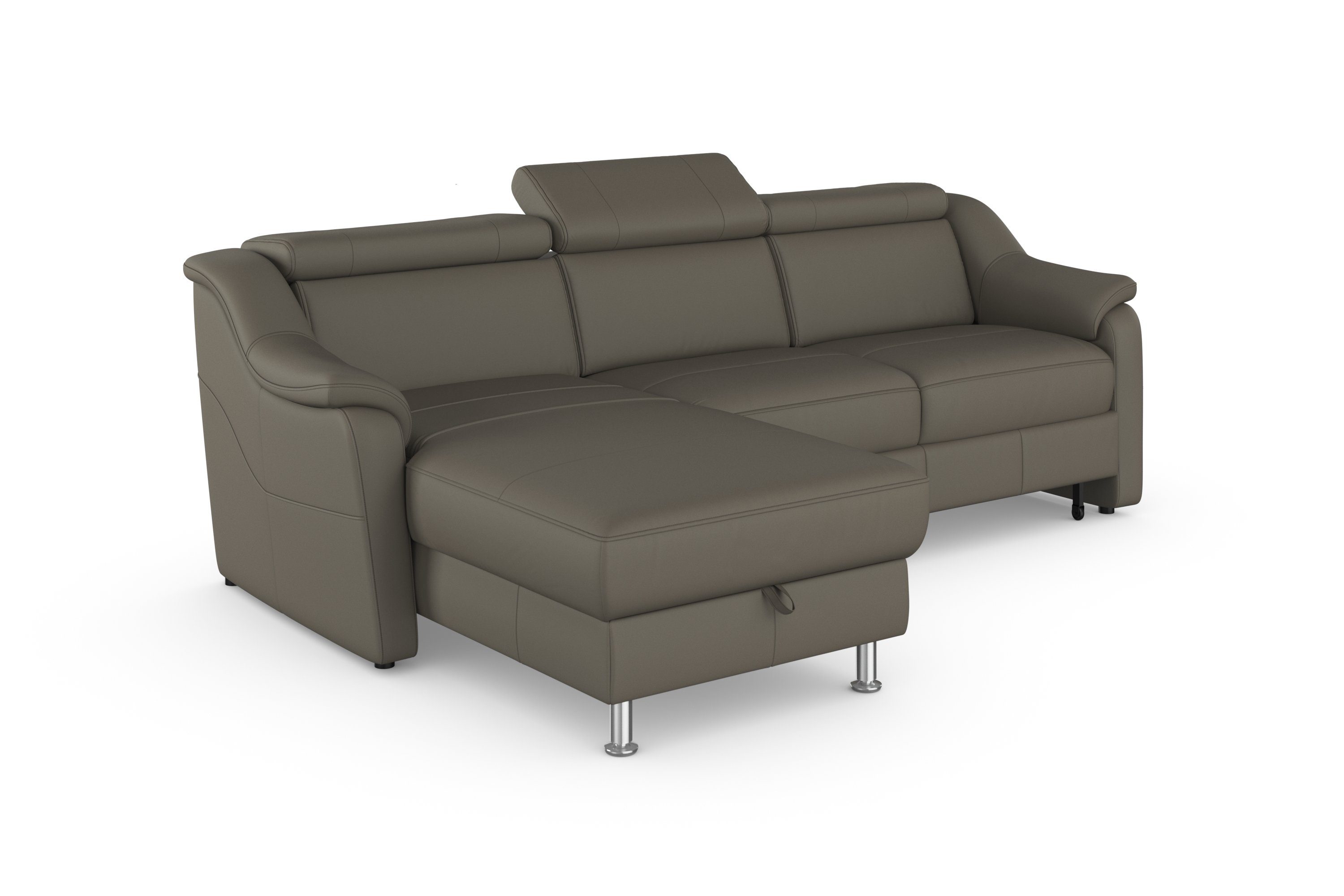 sit&more Hoekbank Freetown L-vorm met verstelbare hoofdsteun en comfortabele binnenvering
