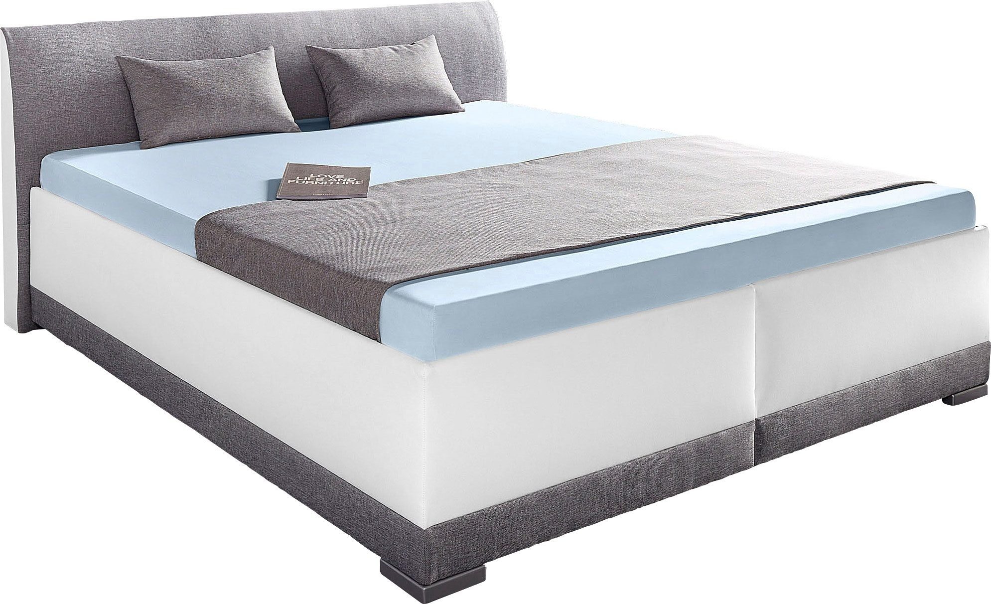 Maintal Gestoffeerd bed Makana met bedlade, ook beschikbaar in h4