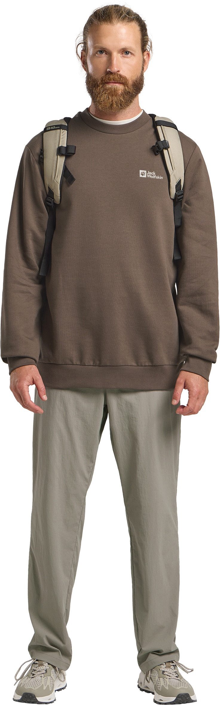 Jack Wolfskin Shirt met lange mouwen ESSENTIAL CREWNECK M