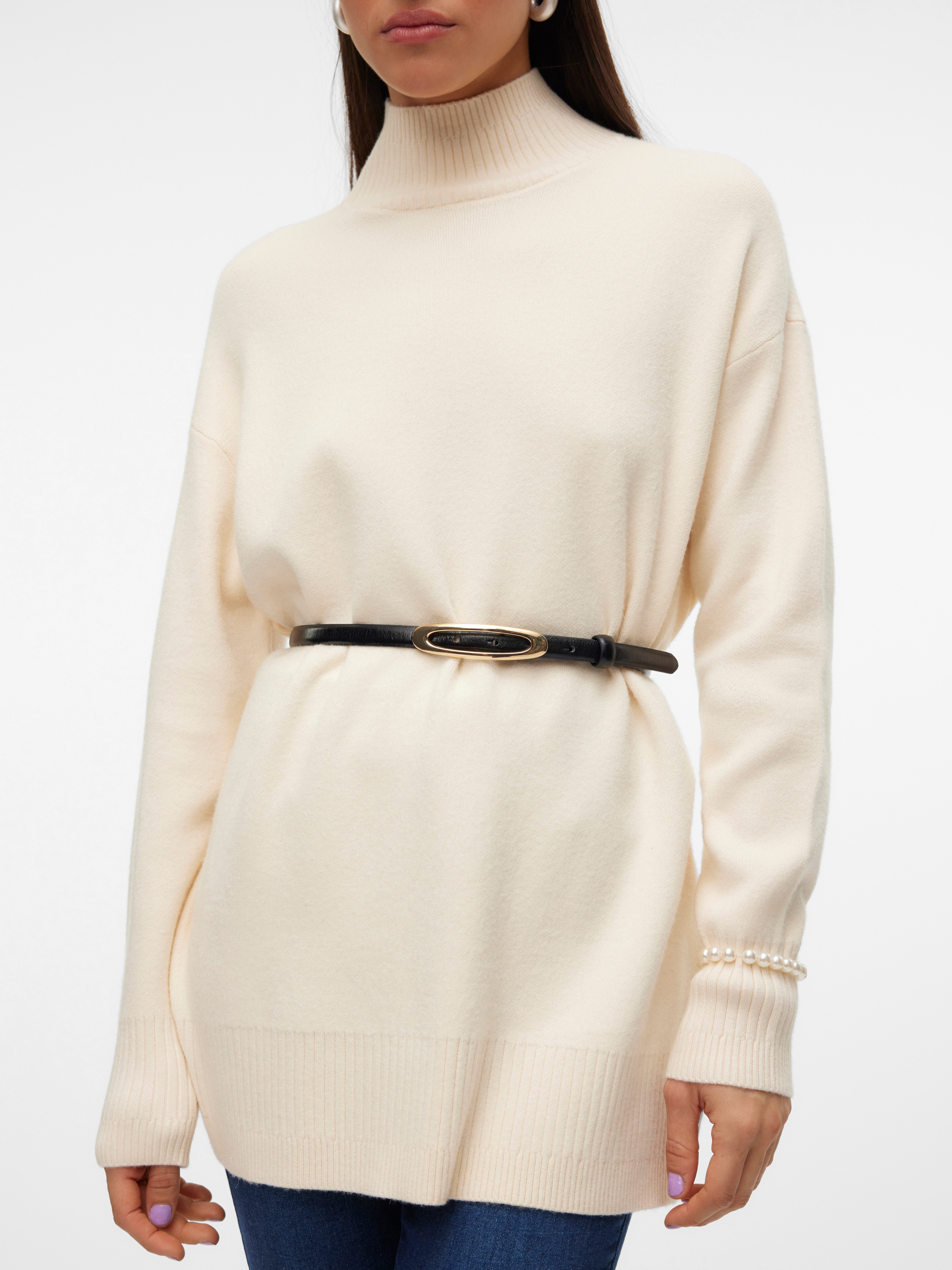 Vero Moda Gebreide trui VMGOLD LS HIGHNECK PULLOVER GA