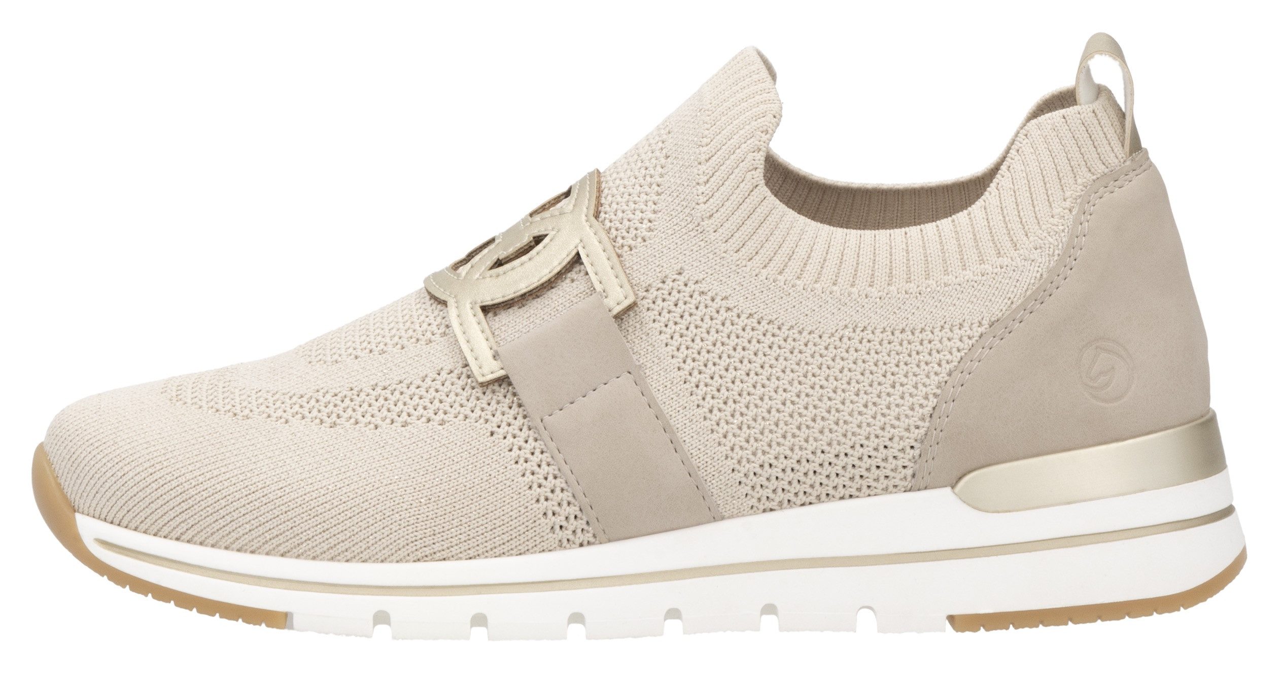 Remonte Slip-on sneakers , vrijetijdsschoen, lage schoen, slipper met elastische band aan de schacht