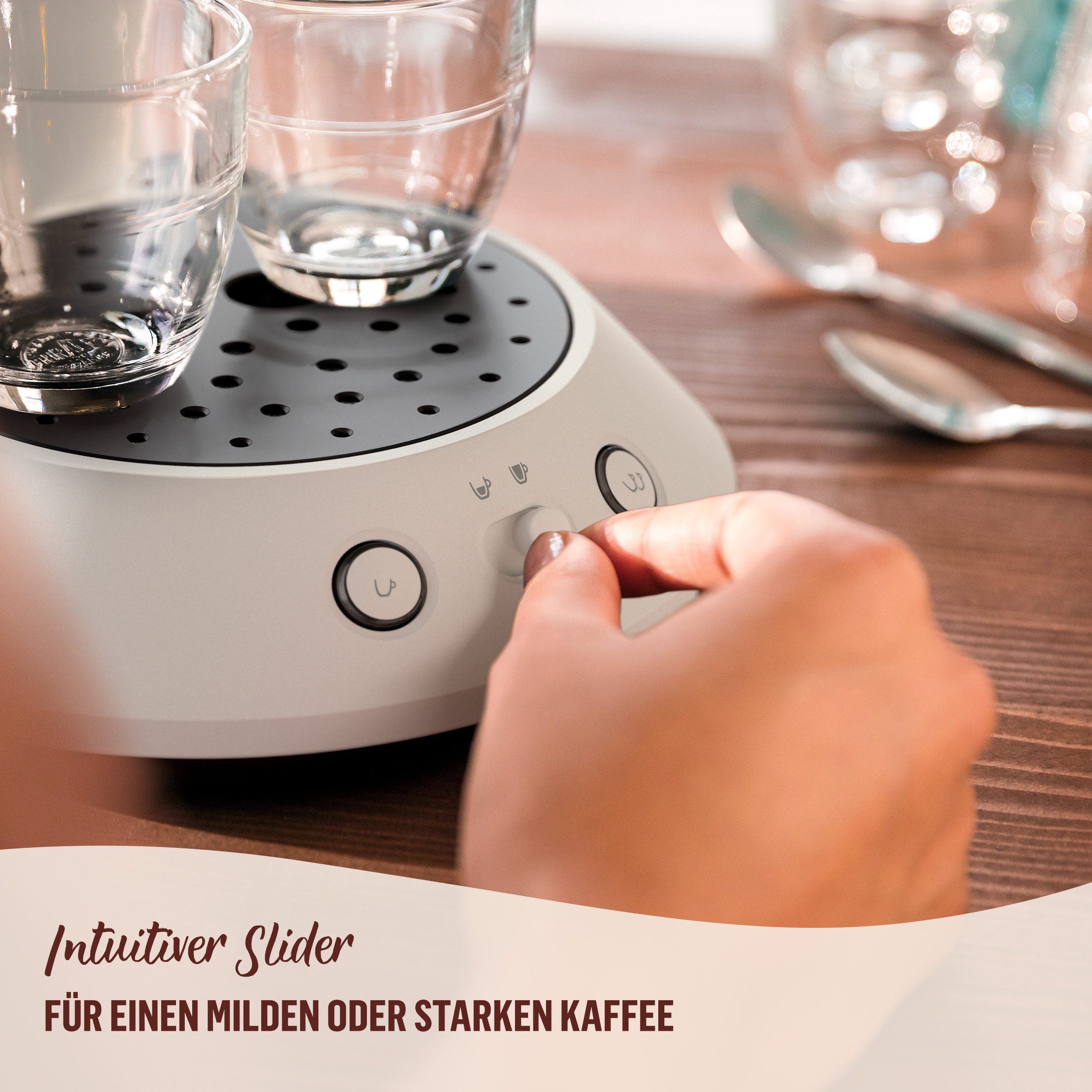 Senseo Koffiepadautomaat Original Plus CSA210/15, mit zwei Kaffee-Einstellungen
