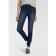 h.i.s ankle jeans cropped skinny high rise ecologische, waterbesparende productie door ozon wash - nieuwe collectie blauw