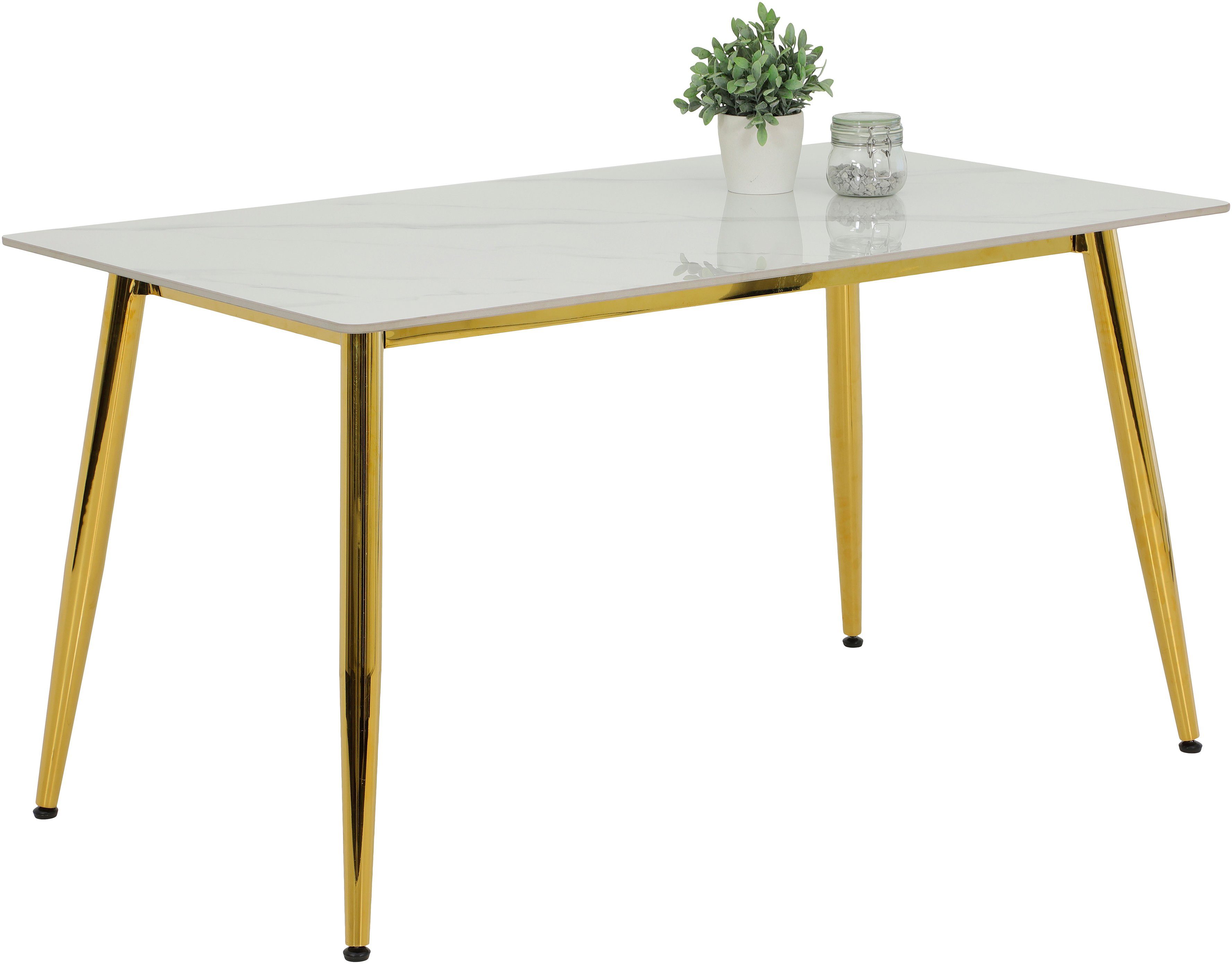 HELA Eettafel Xenia Eettafel, 140 cm breedte, Sinterd stone, stenen blad