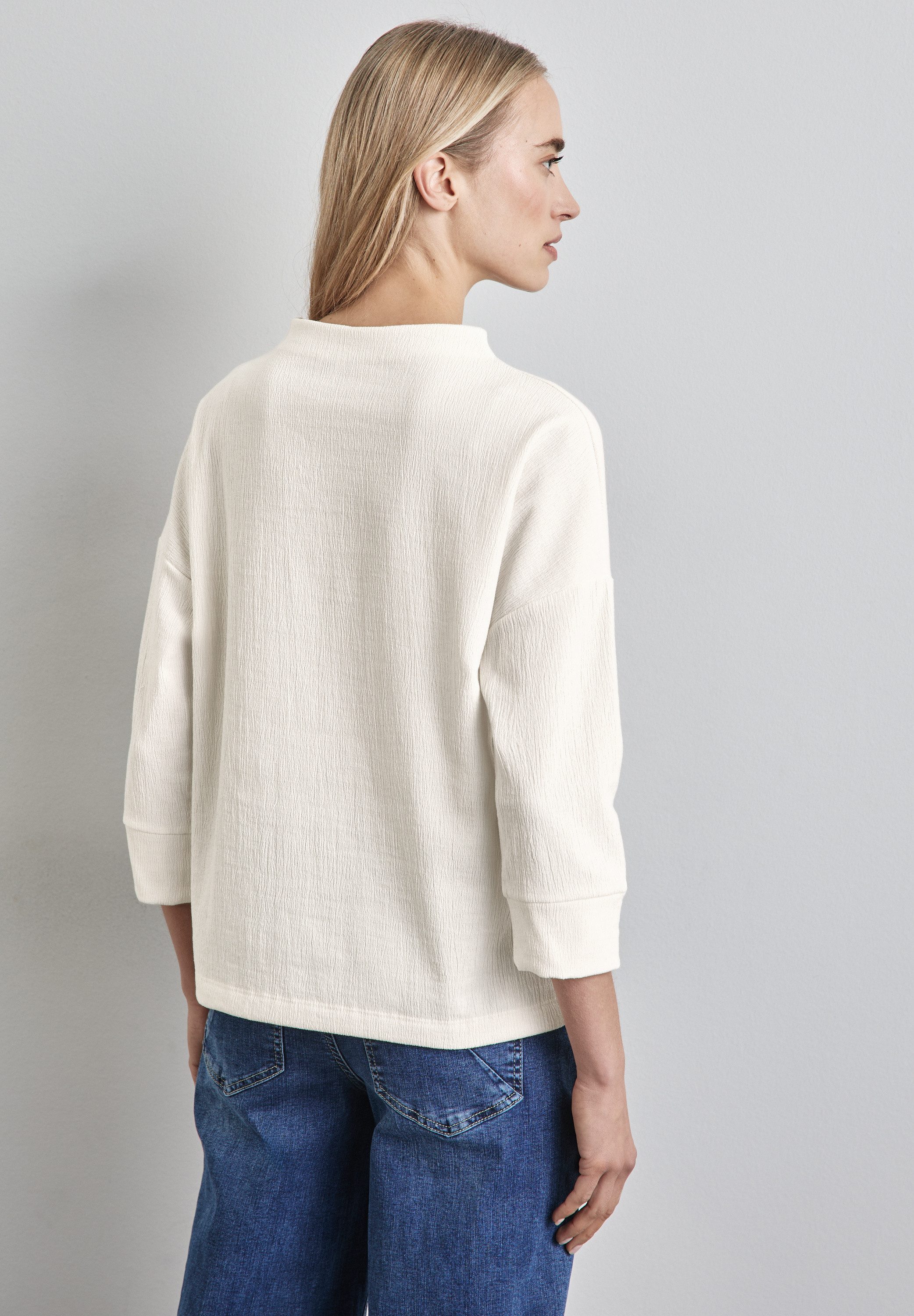 STREET ONE Shirt met 3/4 mouwen met structuur
