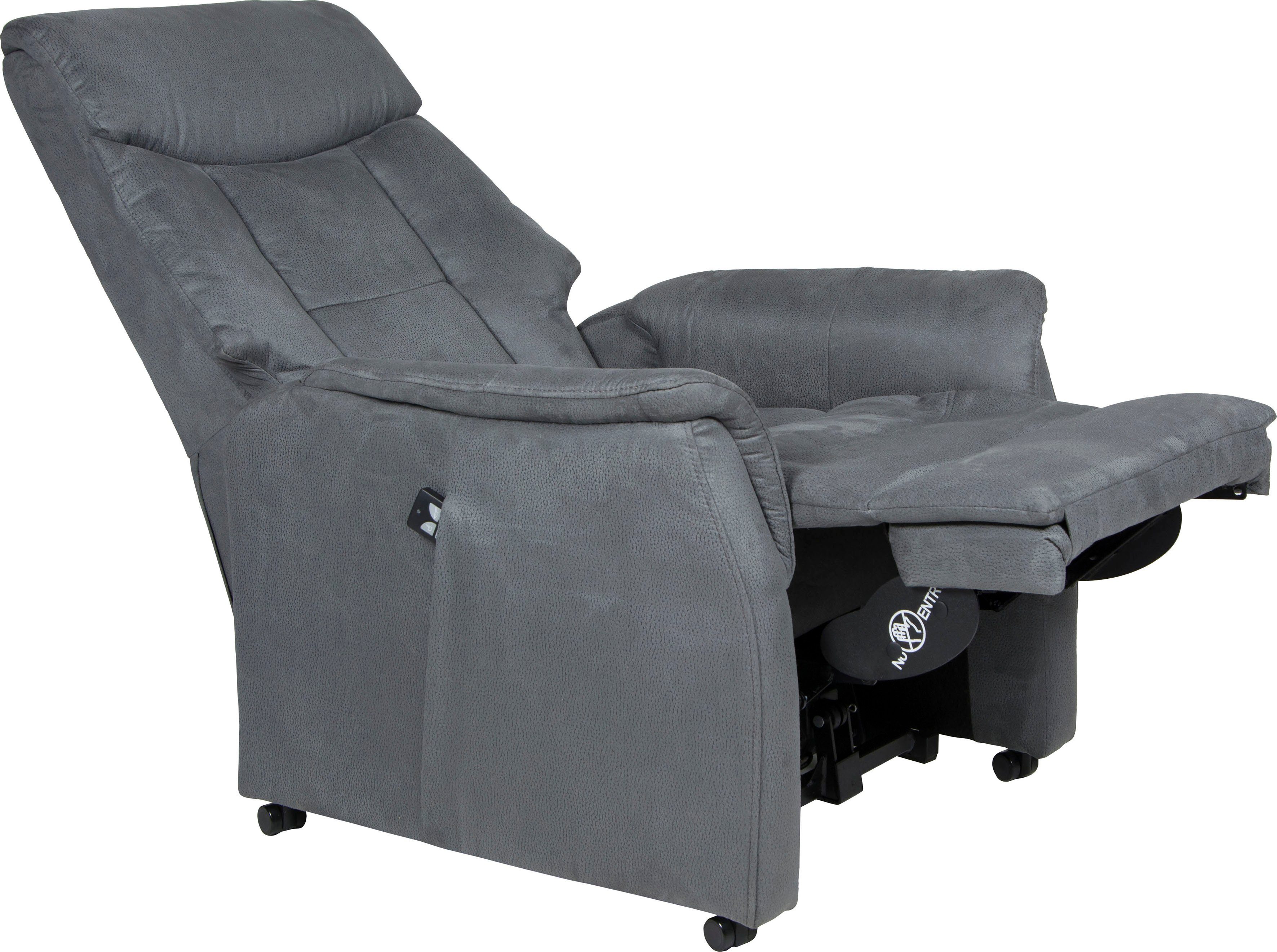 Duo Collection Relaxfauteuil Sorrent met instelbare stoelverwarming, elektrische opstahulp Relaxfunctie en pocketveren binnenvering met stalen nosagvering