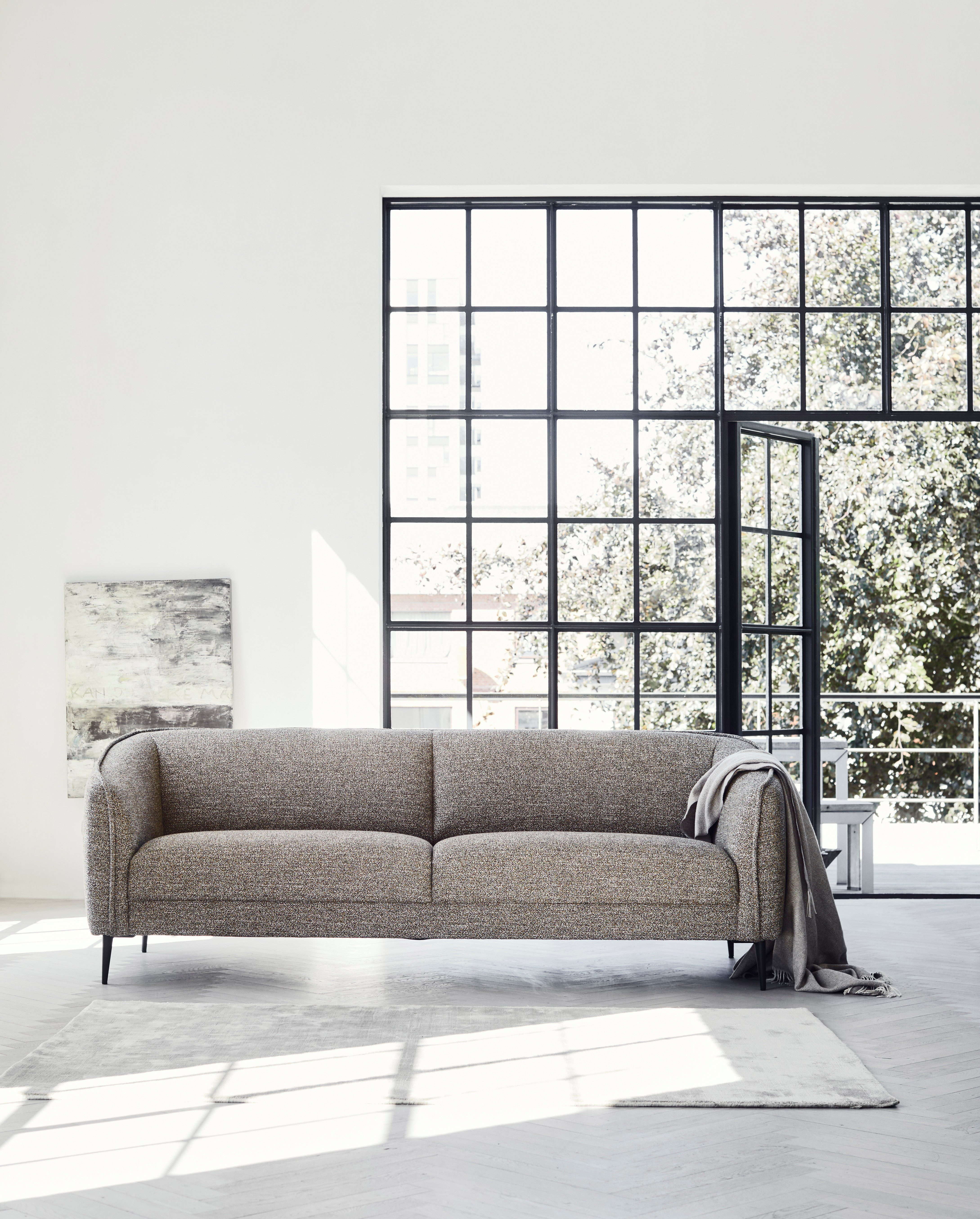 FLEXLUX 2,5-zitsbank Belle designbank, bank, comfortabel door koudschuim in de zitting