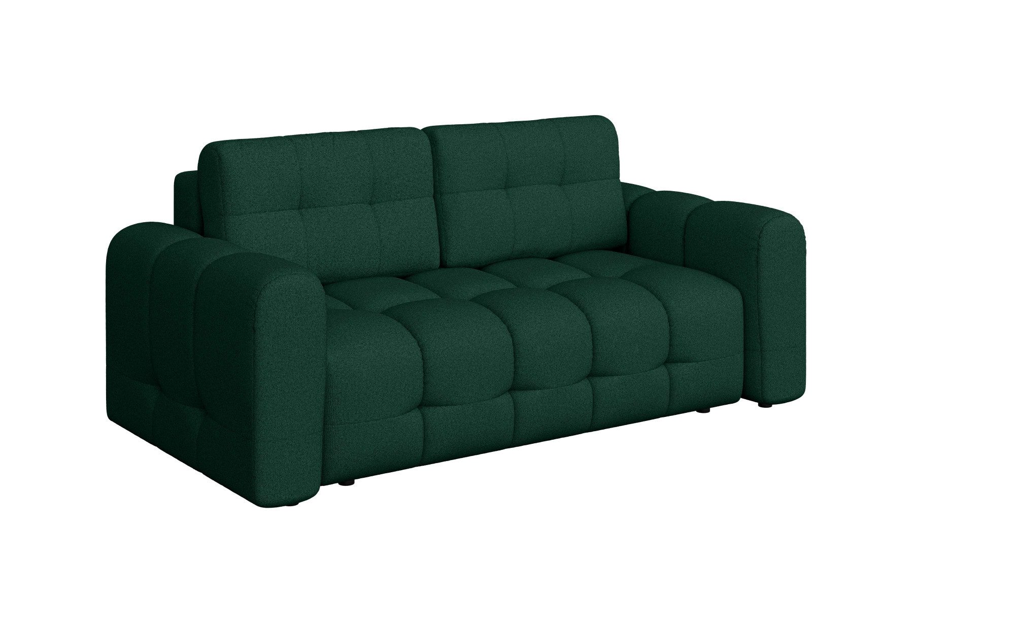 INOSIGN 2-zitsbank Manilla, trendy stiksels, 2 rugkussens, B/D/H 195/107/91 cm met golfondersteuning, in verschillende materialen en kleuren