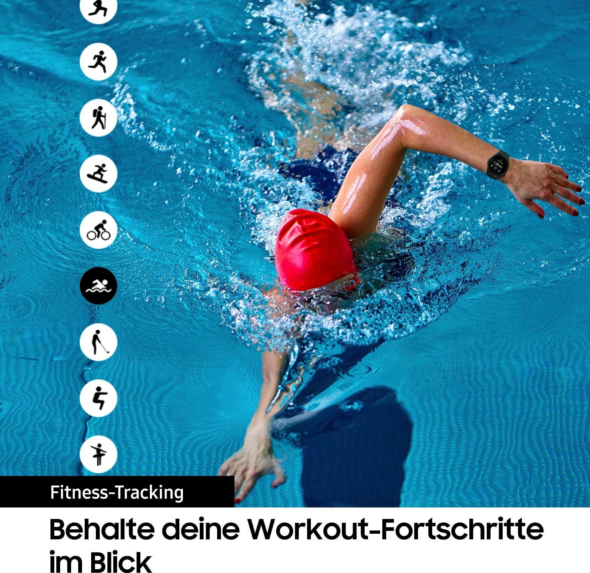 Samsung Smartwatch Galaxy Watch 4-40mm BT Fitnesshorloge, fitness-tracker, gezondheidsfuncties