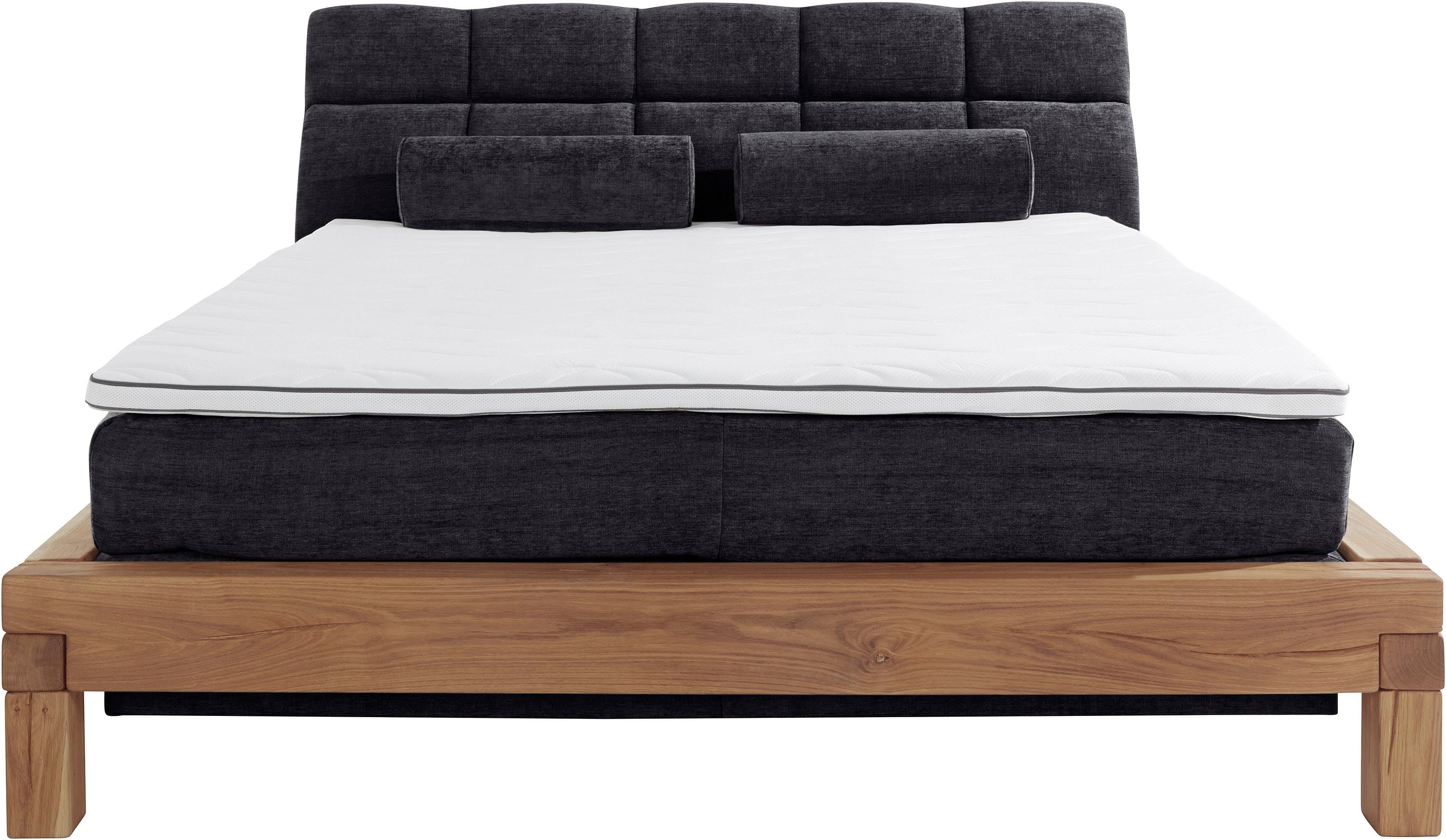 Home affaire Boxspring Villads Ligoppervlak: 180x200 cm, inside-boxspringonderbouw, gerecyclede stoffen